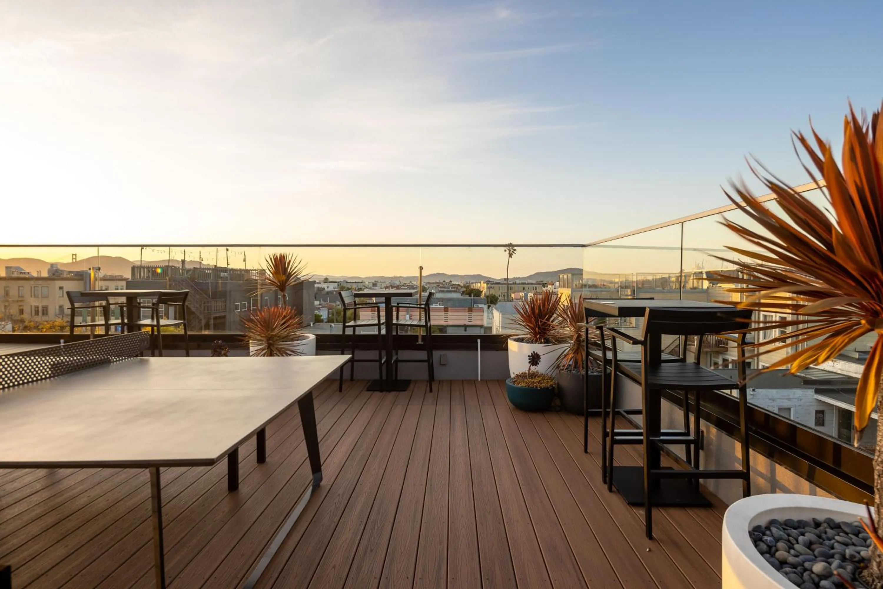 Patio in Infinity Hotel San Francisco, Tapestry Collection by Hilton
