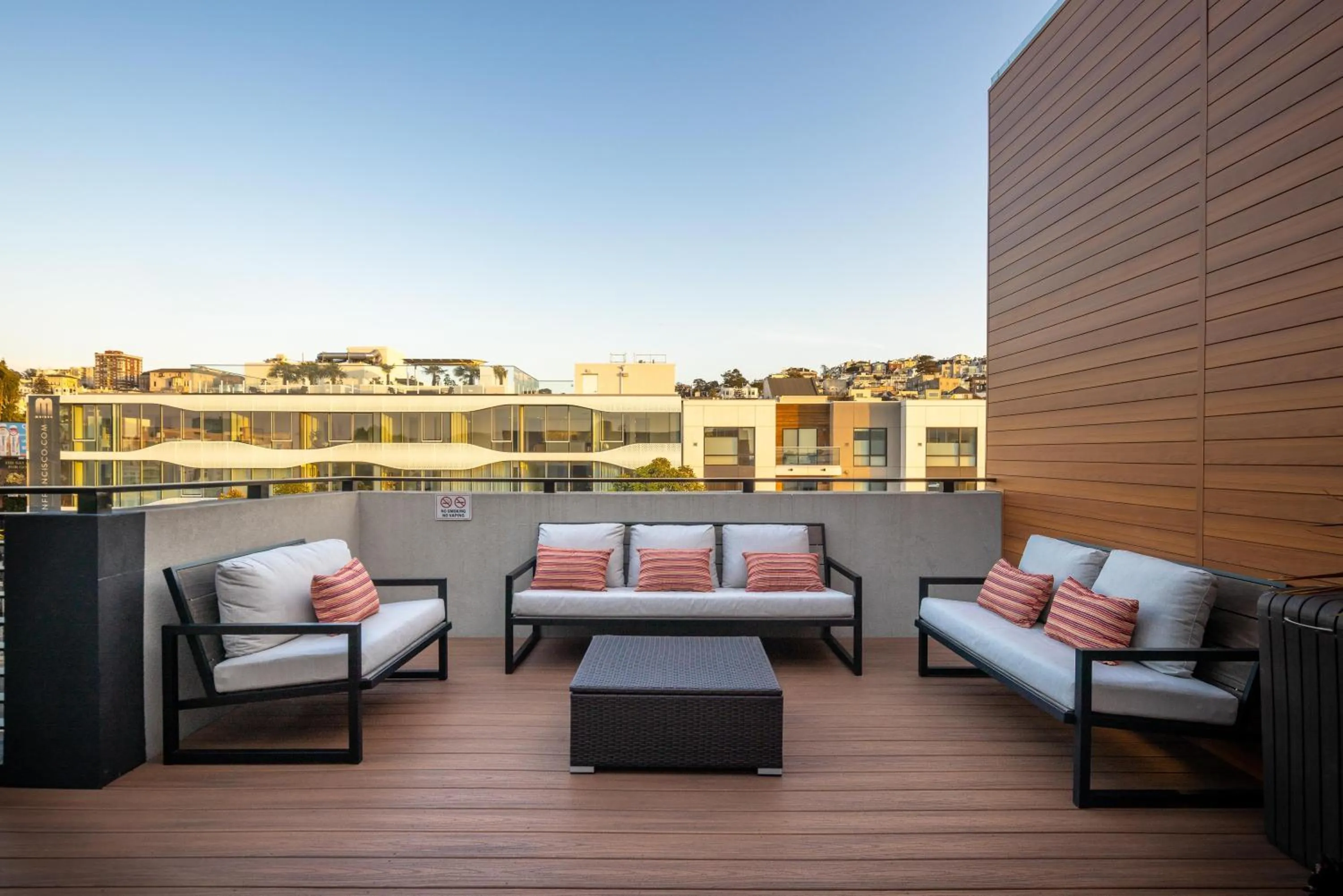 Patio in Infinity Hotel San Francisco, Tapestry Collection by Hilton
