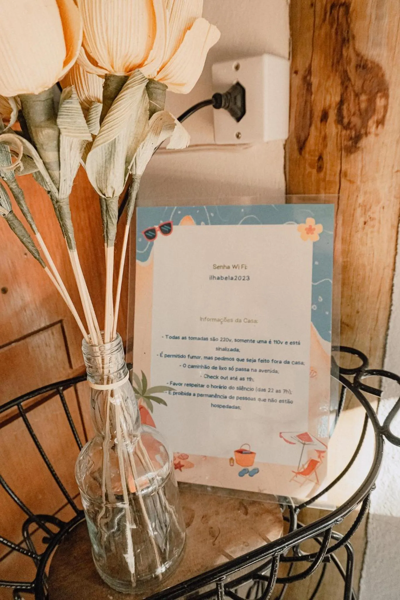 Decorative detail in Casa no Sul de Ilhabela