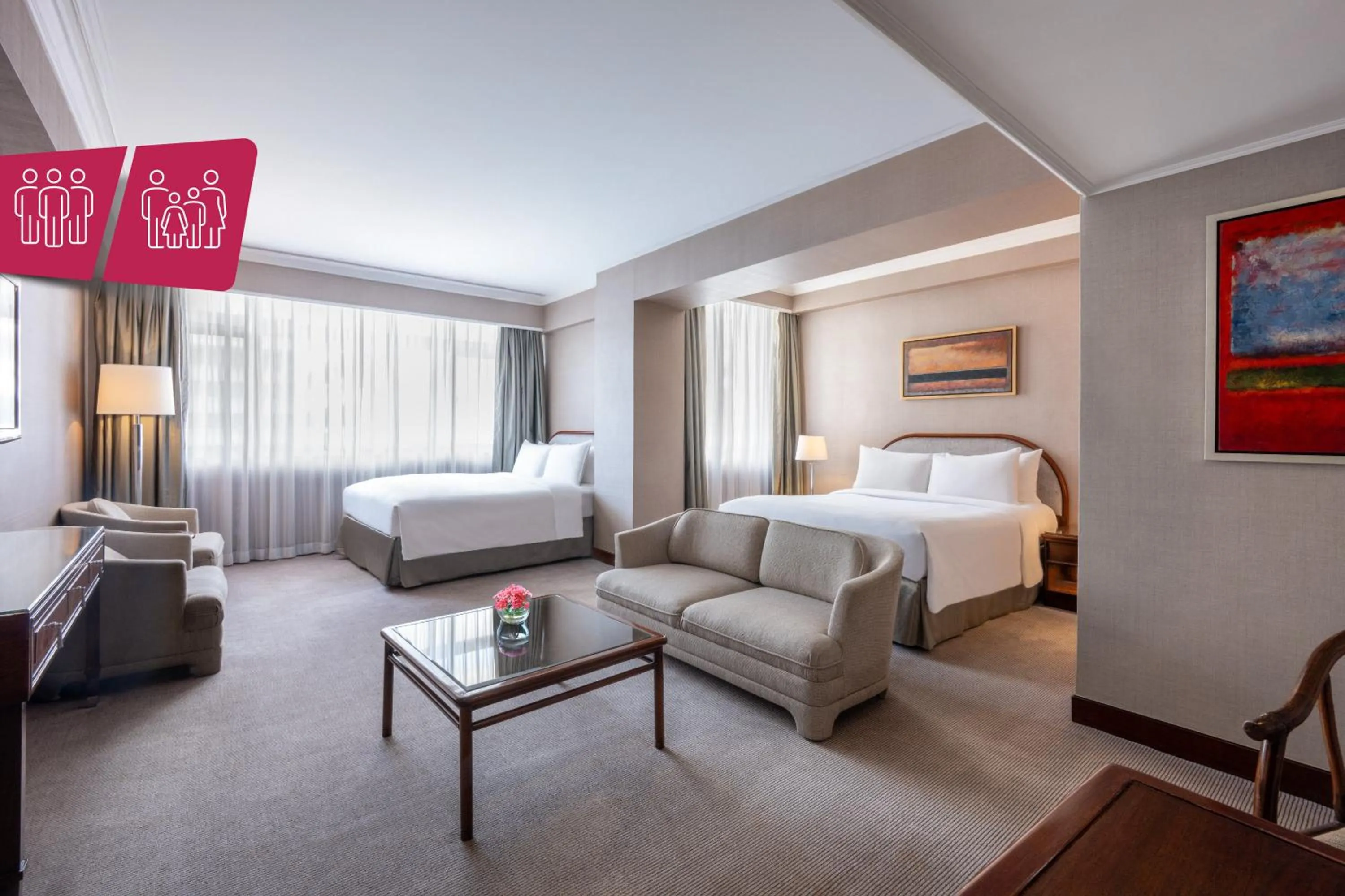 Bedroom, Bed in Marco Polo Hongkong Hotel