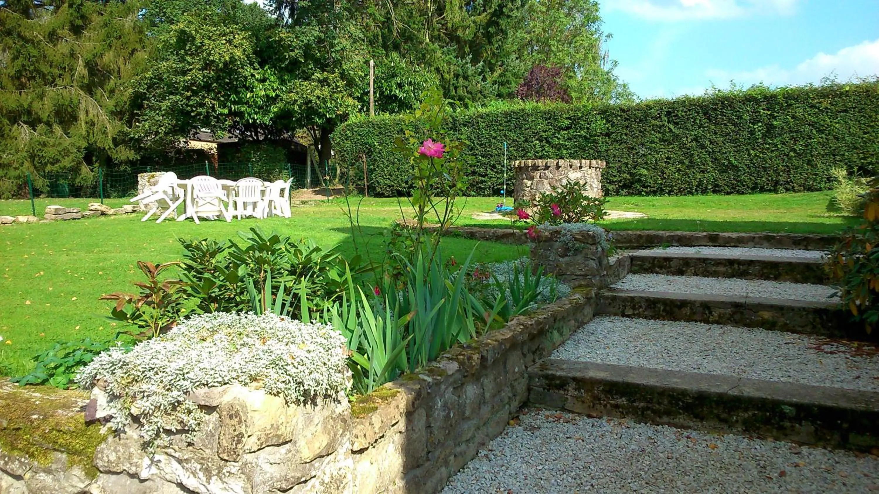 Balcony/Terrace in Chambres d'Hôtes du Moulin du Vey