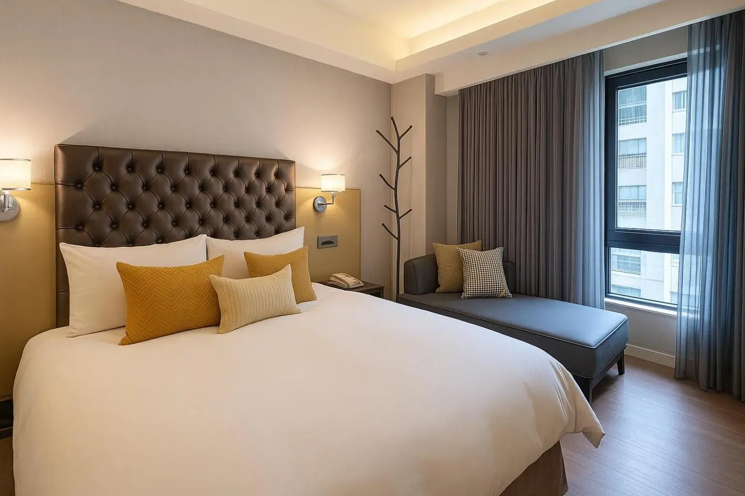 Bed in HopeCity MinSheng Hotel Bed in HopeCity MinSheng Hotel