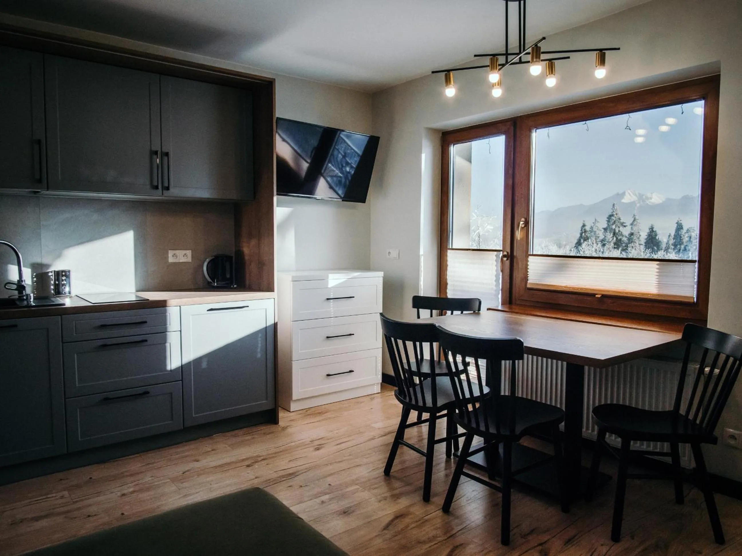 Kitchen or kitchenette in Willa Pachówka - tam, gdzie natura spotyka się z nowoczesnością