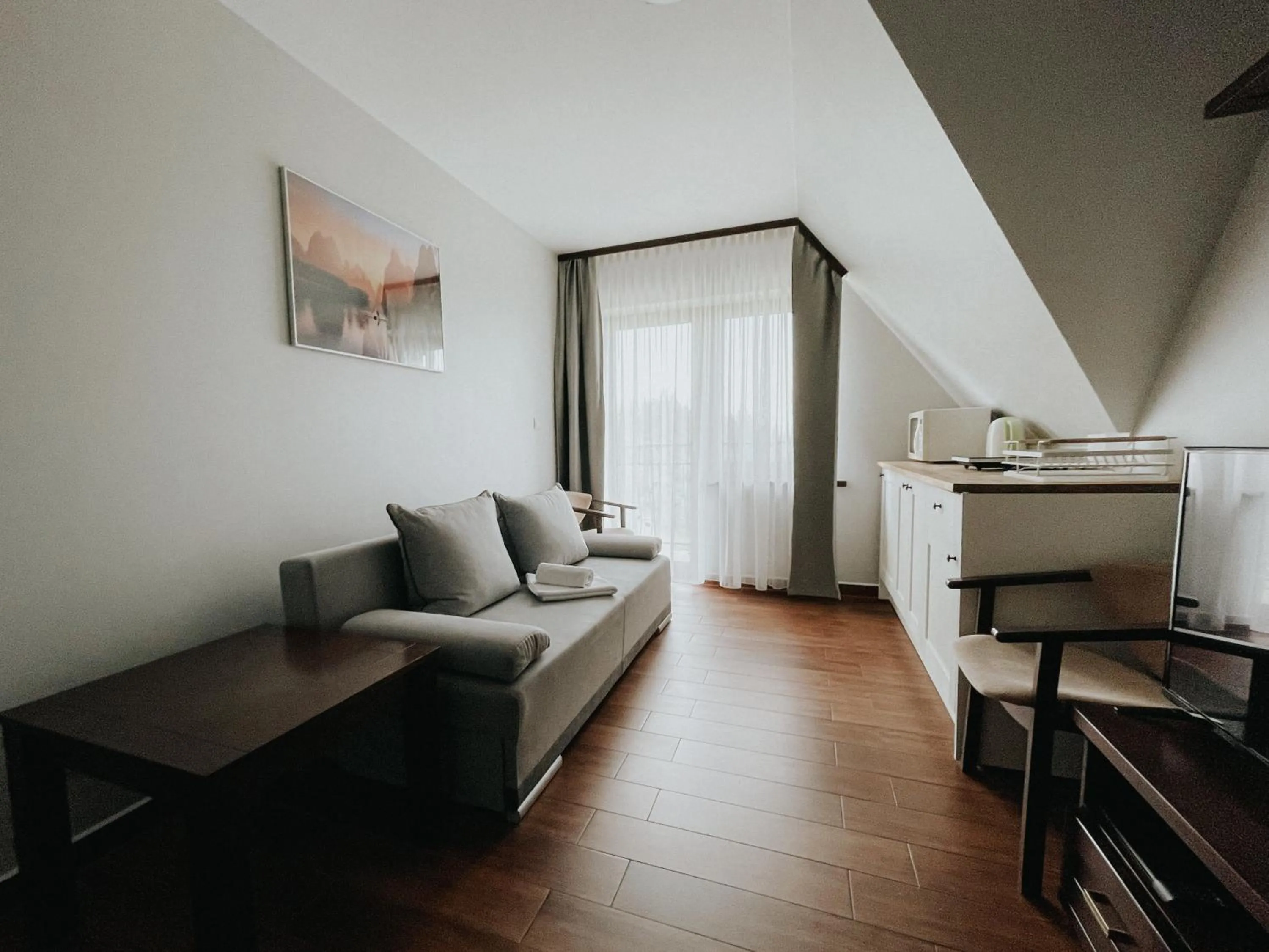 Living room in Willa Pachówka - tam, gdzie natura spotyka się z nowoczesnością