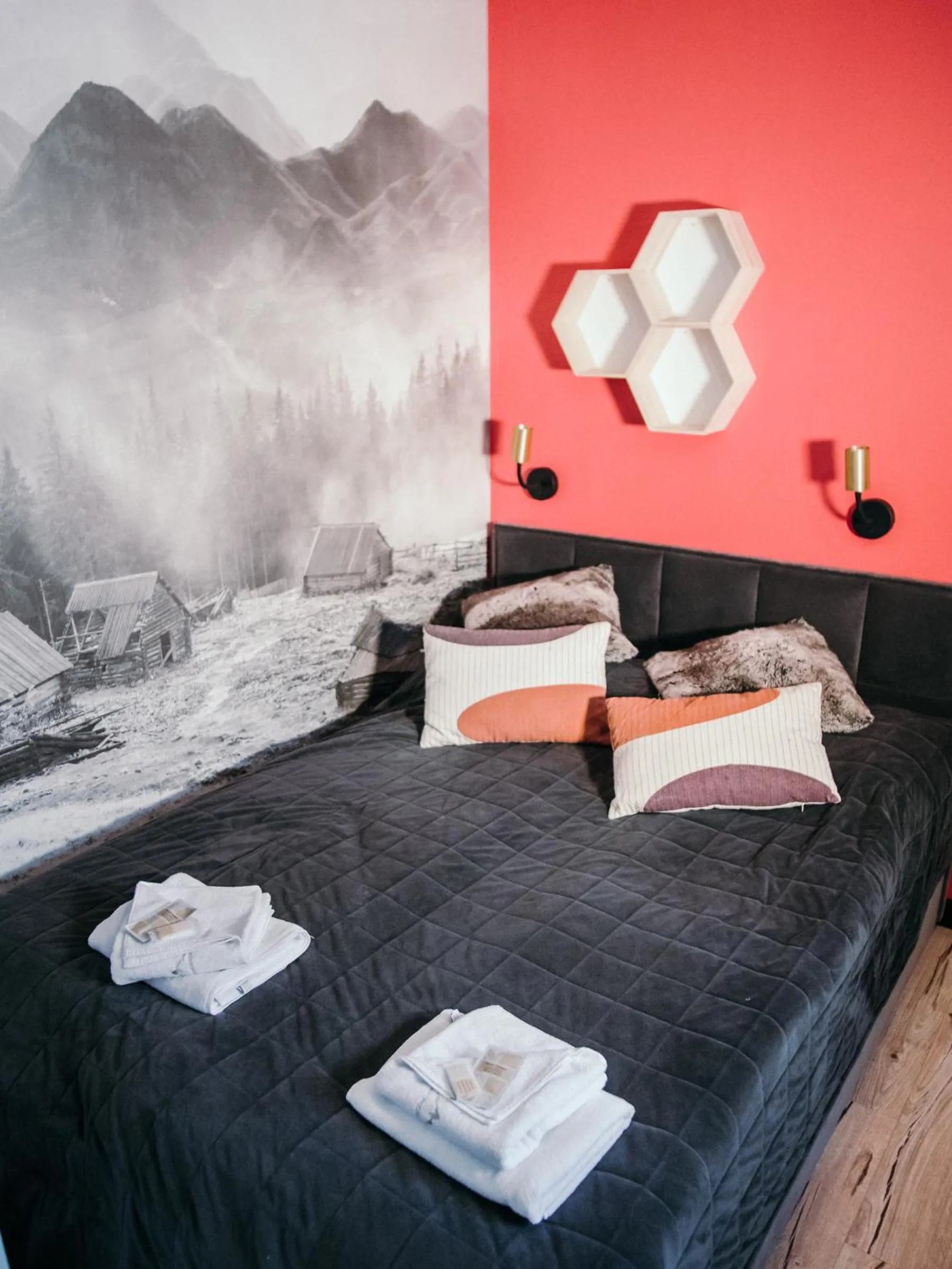 Bedroom, Bed in Willa Pachówka - tam, gdzie natura spotyka się z nowoczesnością