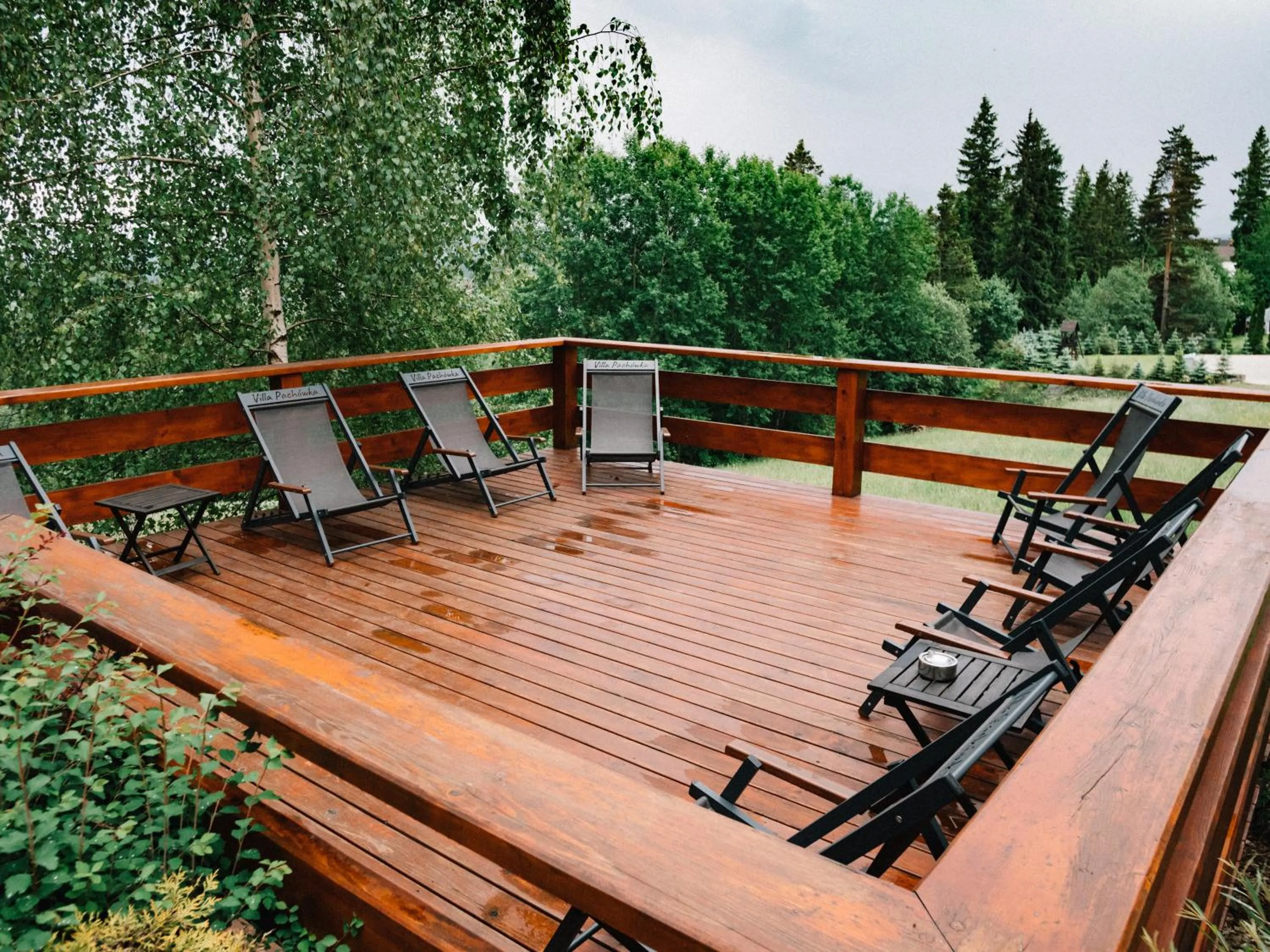 Balcony/Terrace in Willa Pachówka - tam, gdzie natura spotyka się z nowoczesnością