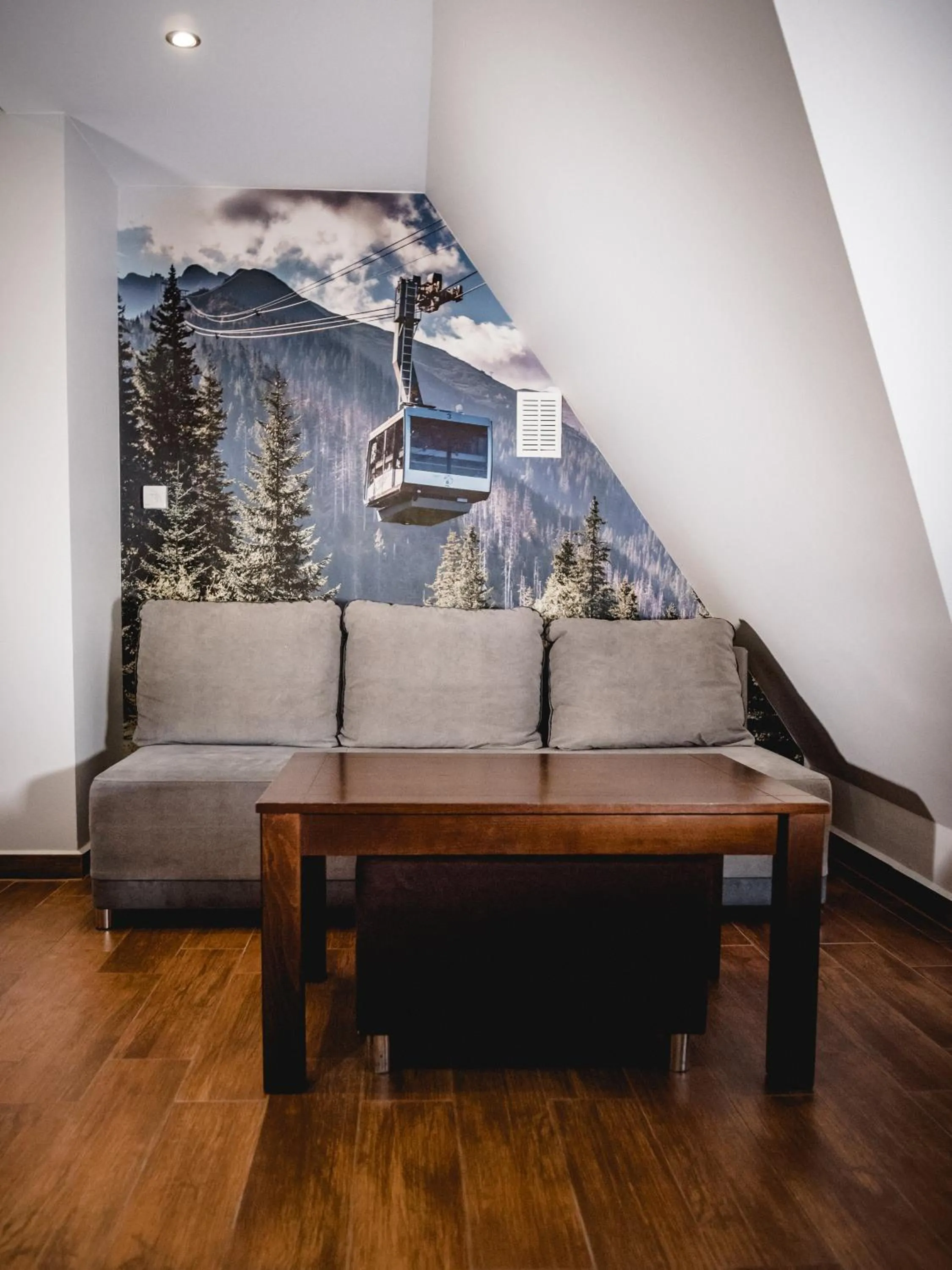 Seating area in Willa Pachówka - tam, gdzie natura spotyka się z nowoczesnością