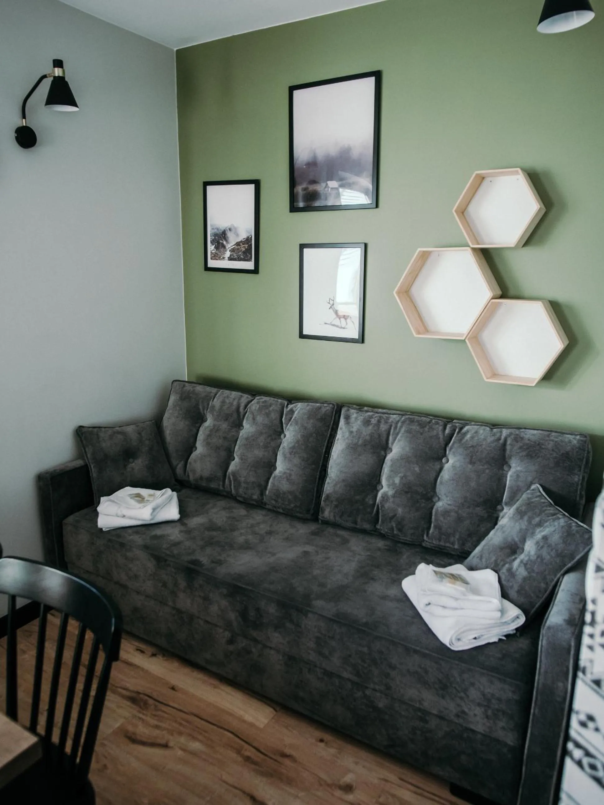 Seating area in Willa Pachówka - tam, gdzie natura spotyka się z nowoczesnością