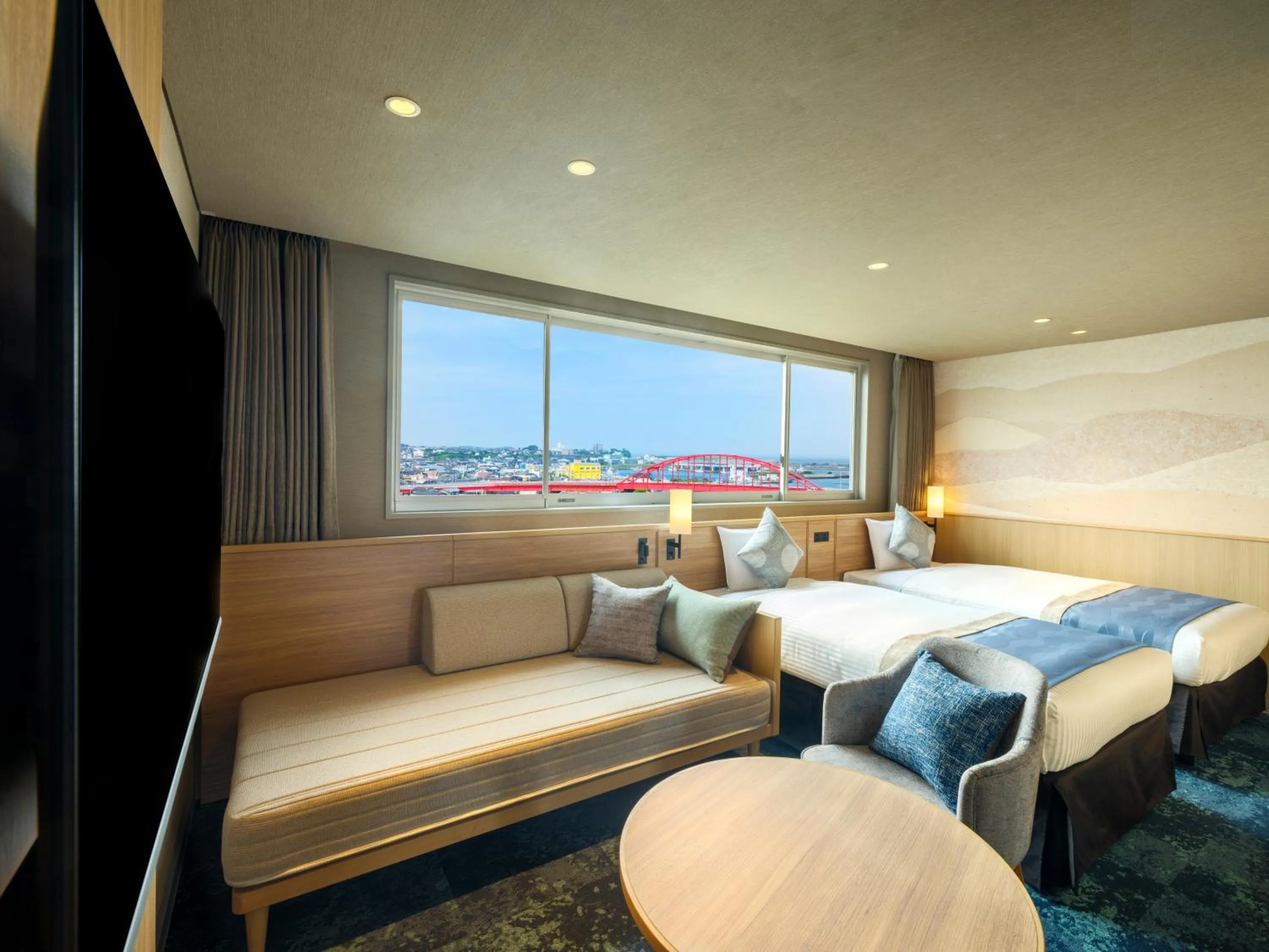 Photo of the whole room, Bed in KAMENOI HOTEL Oarai