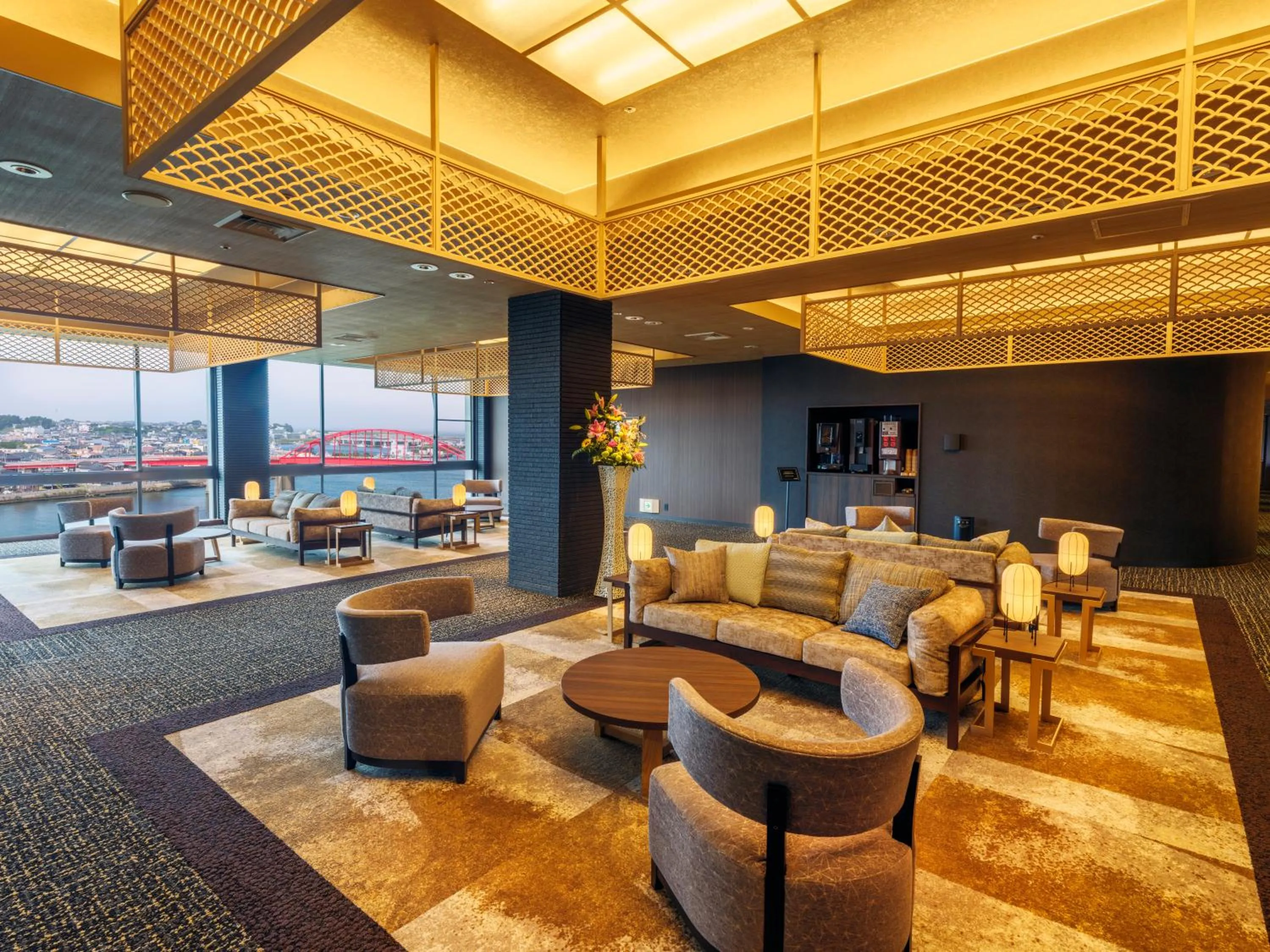 Lobby or reception in KAMENOI HOTEL Oarai