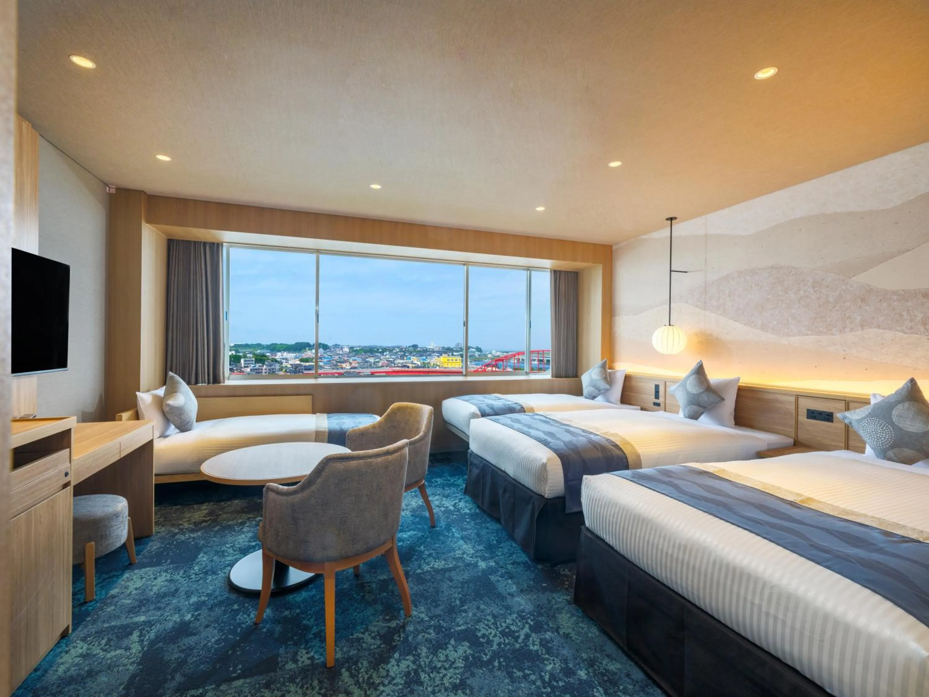 Photo of the whole room, Bed in KAMENOI HOTEL Oarai