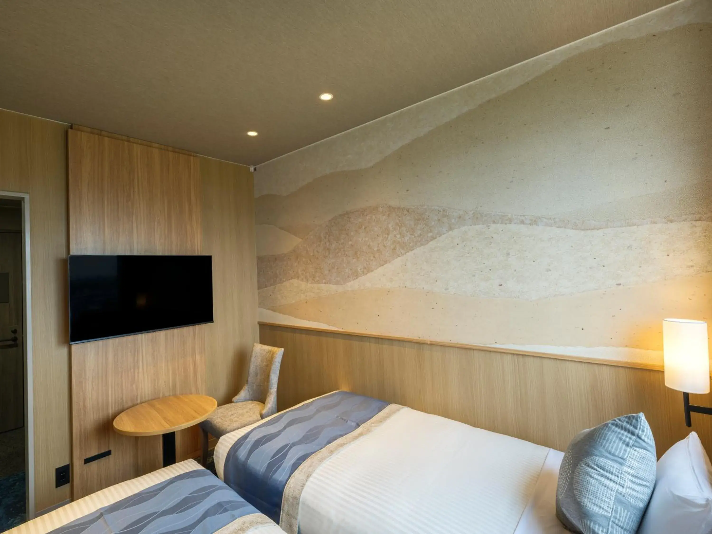 Compact Twin Room with Private Bathroom in KAMENOI HOTEL Oarai Compact Twin Room with Private Bathroom in KAMENOI HOTEL Oarai