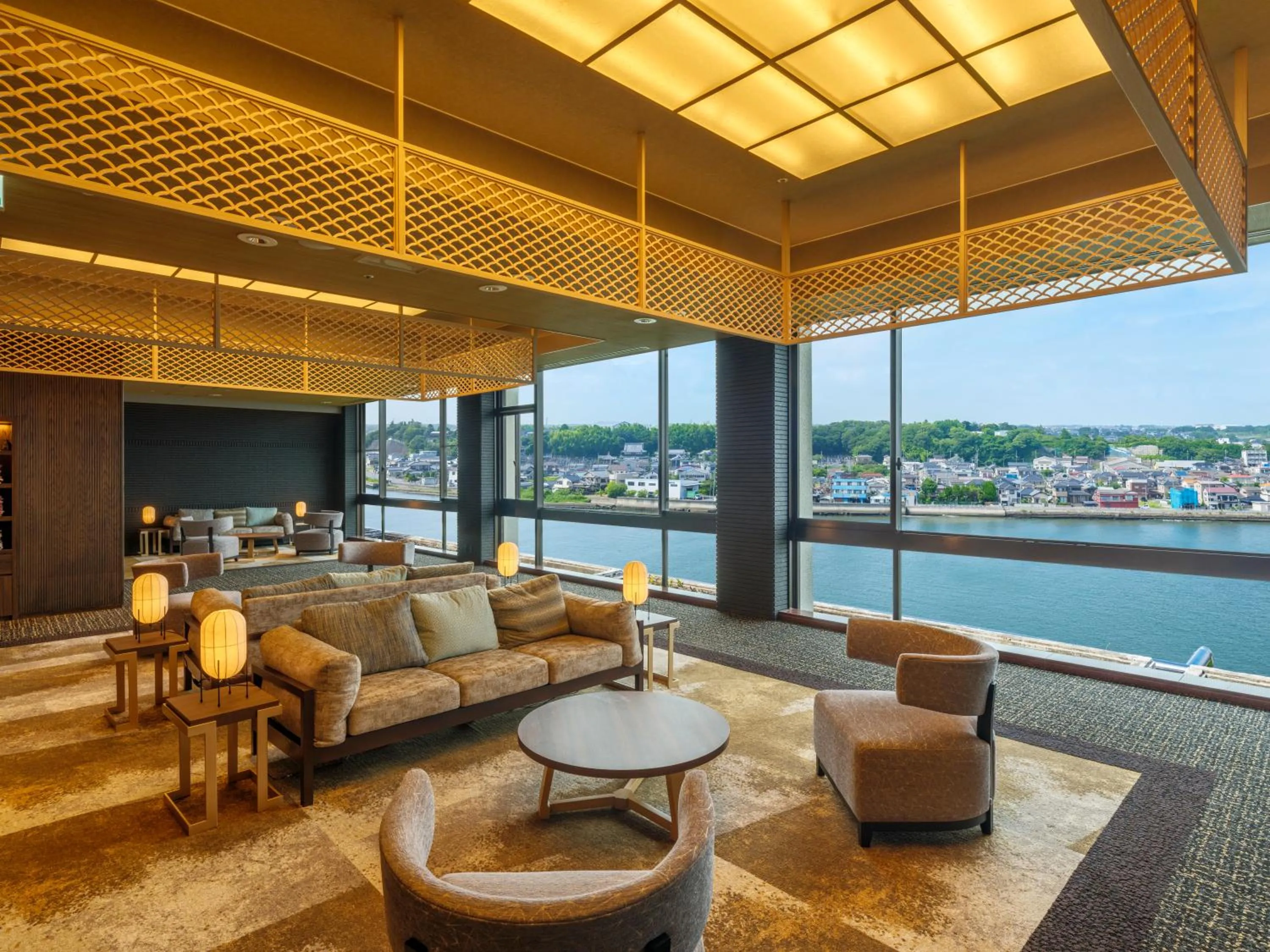 Lobby or reception in KAMENOI HOTEL Oarai