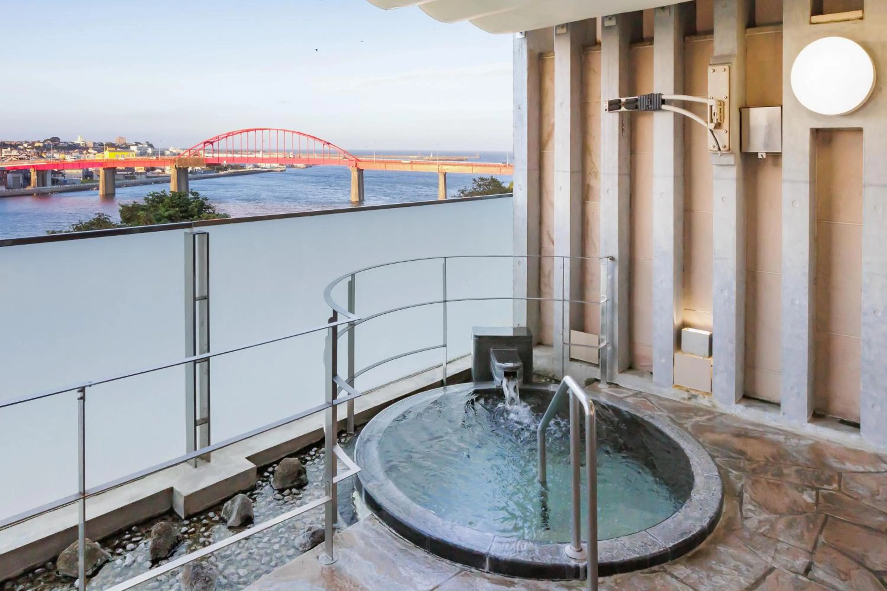 Open Air Bath in KAMENOI HOTEL Oarai