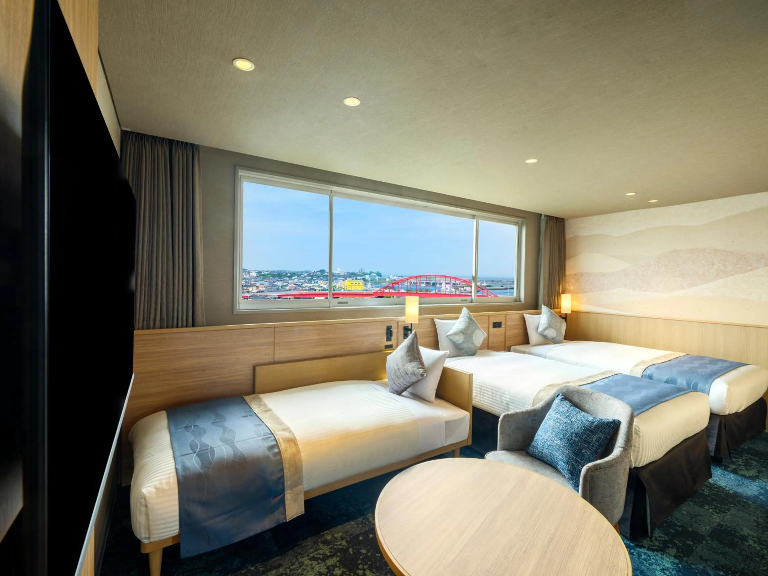 Bed in KAMENOI HOTEL Oarai