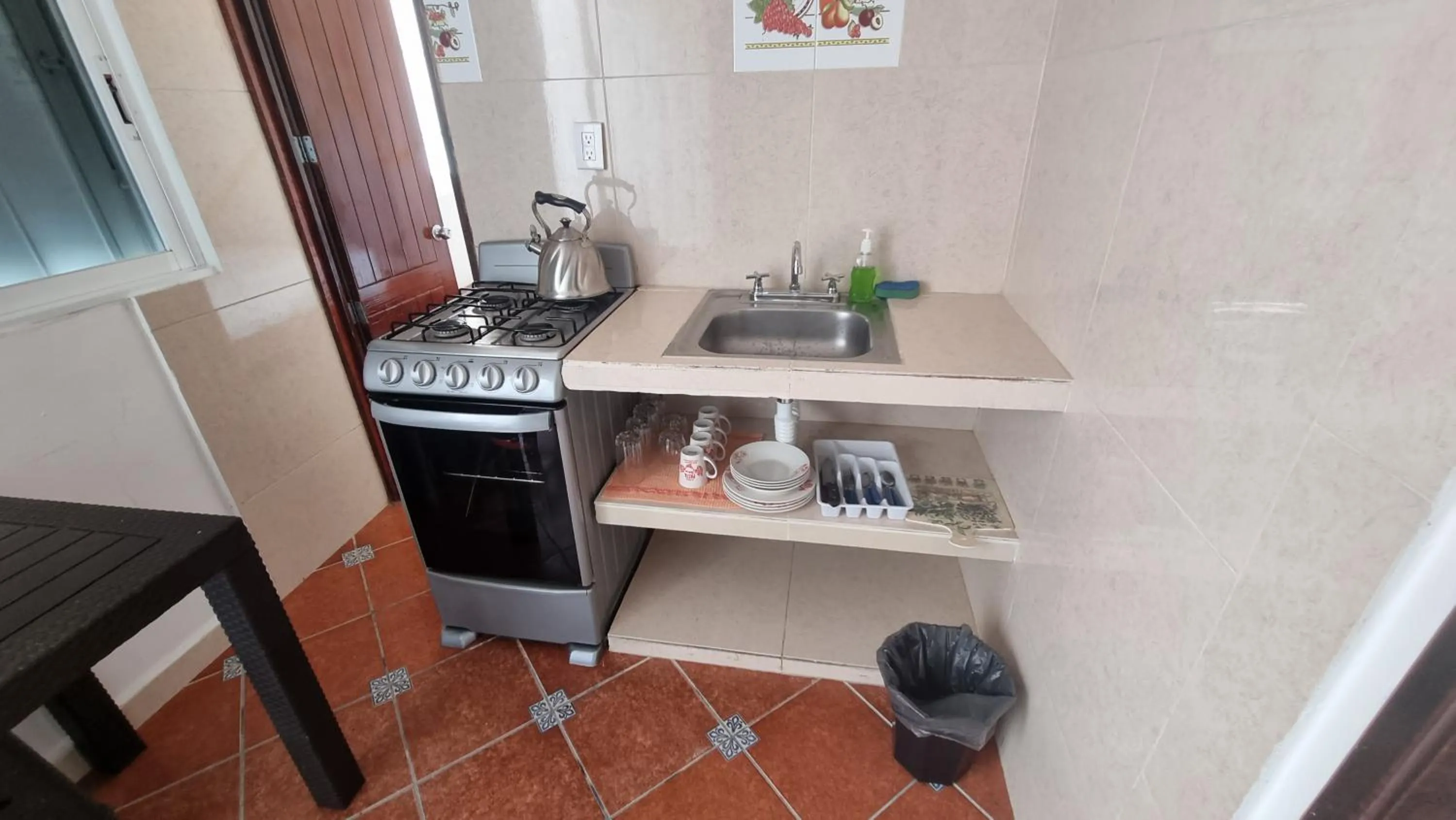 Kitchen or kitchenette in A una calle del ado 5ta avenida