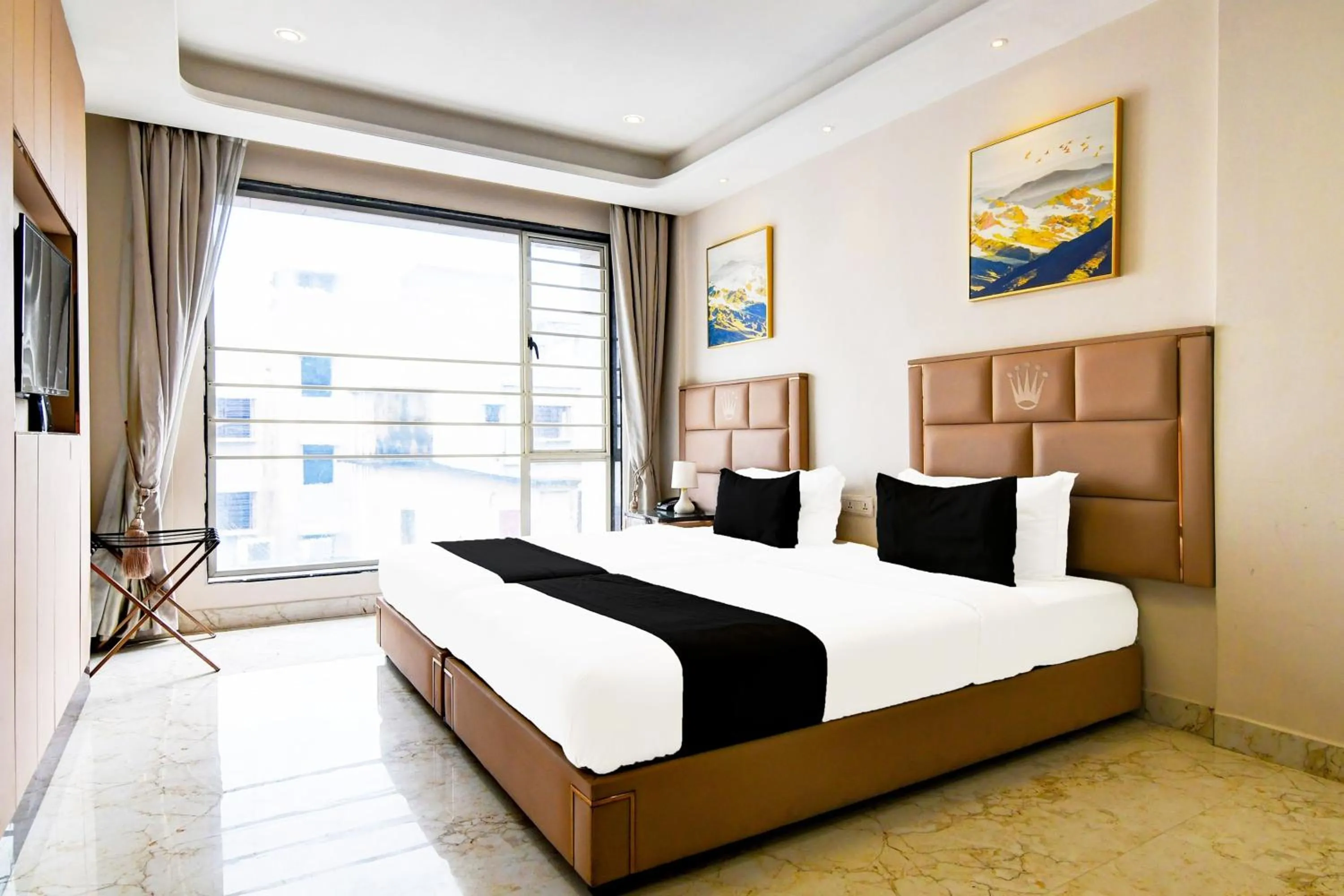 Bedroom, Bed in Super Townhouse New Town Formerly Krish Residency