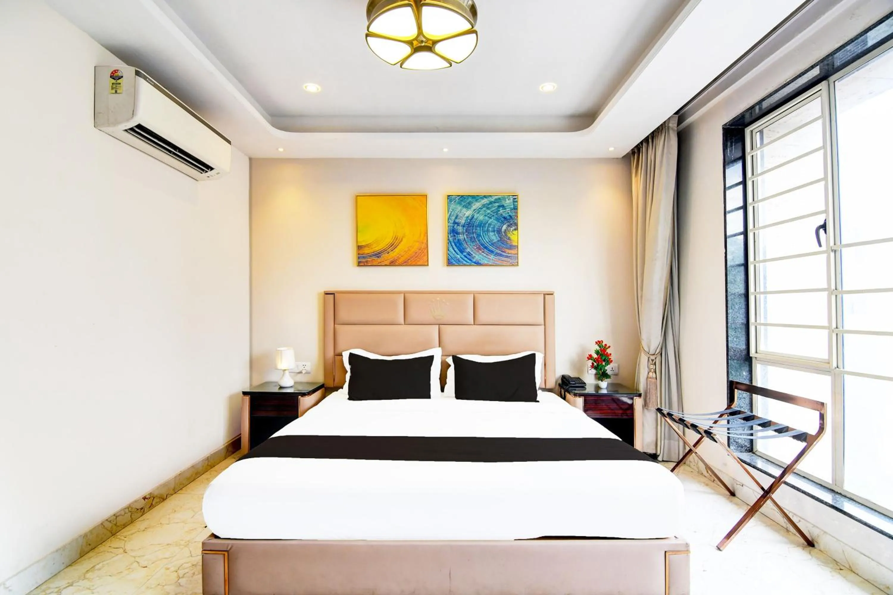 Bedroom, Bed in Super Townhouse New Town Formerly Krish Residency