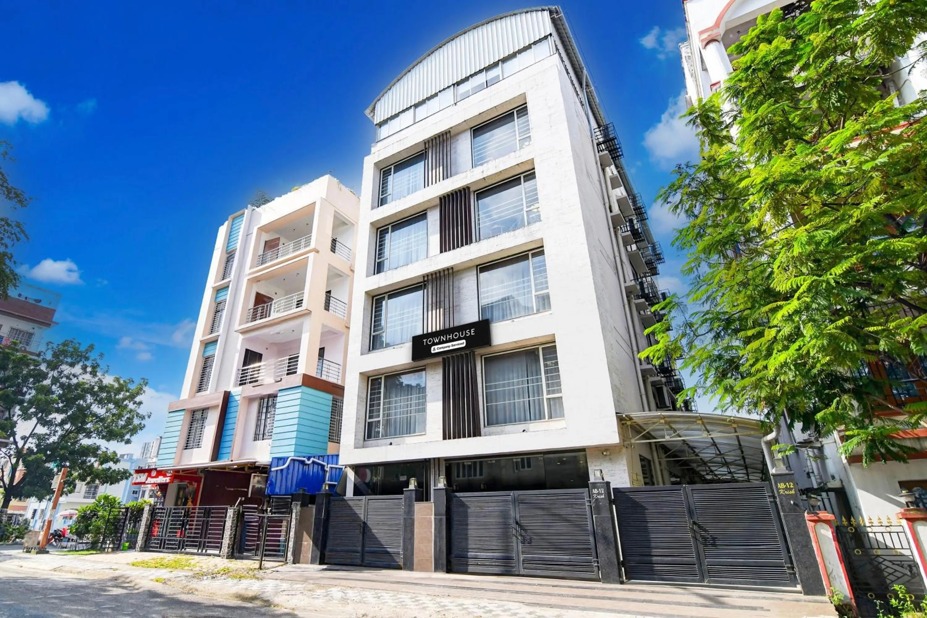Facade/entrance in Super Townhouse New Town Formerly Krish Residency