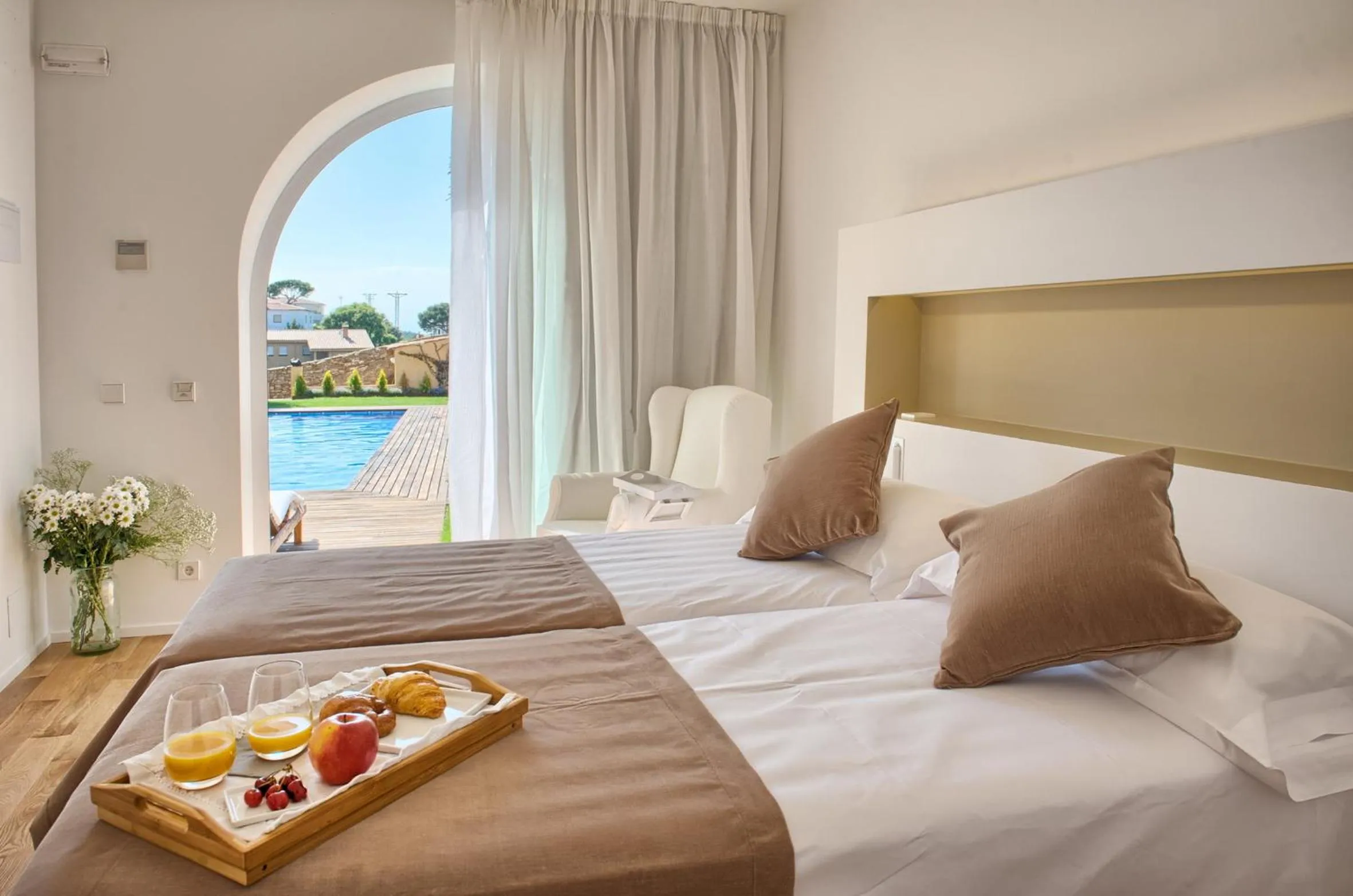 Bedroom, Bed in Hostalet de Begur - Adults Only