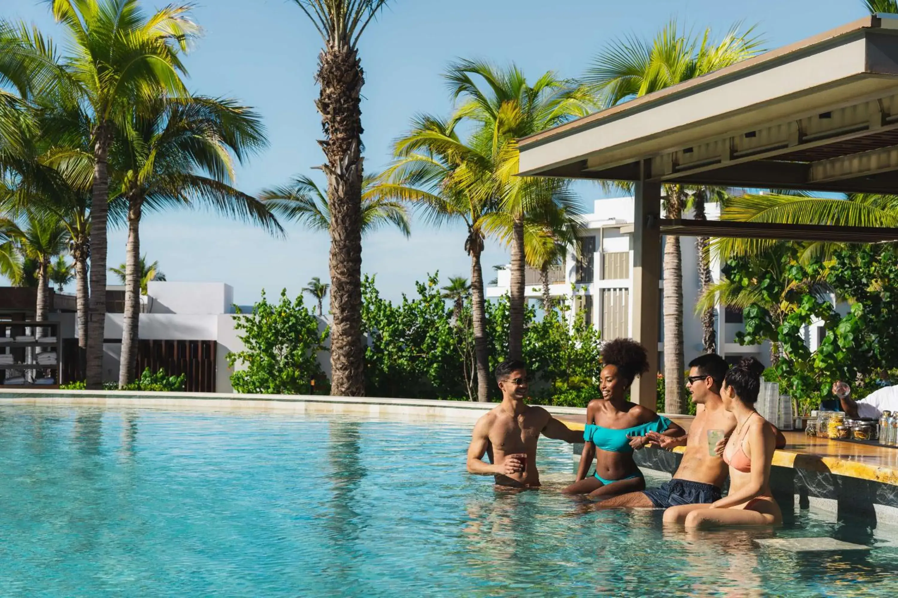 Pool view in Conrad Punta de Mita Pool view in Conrad Punta de Mita