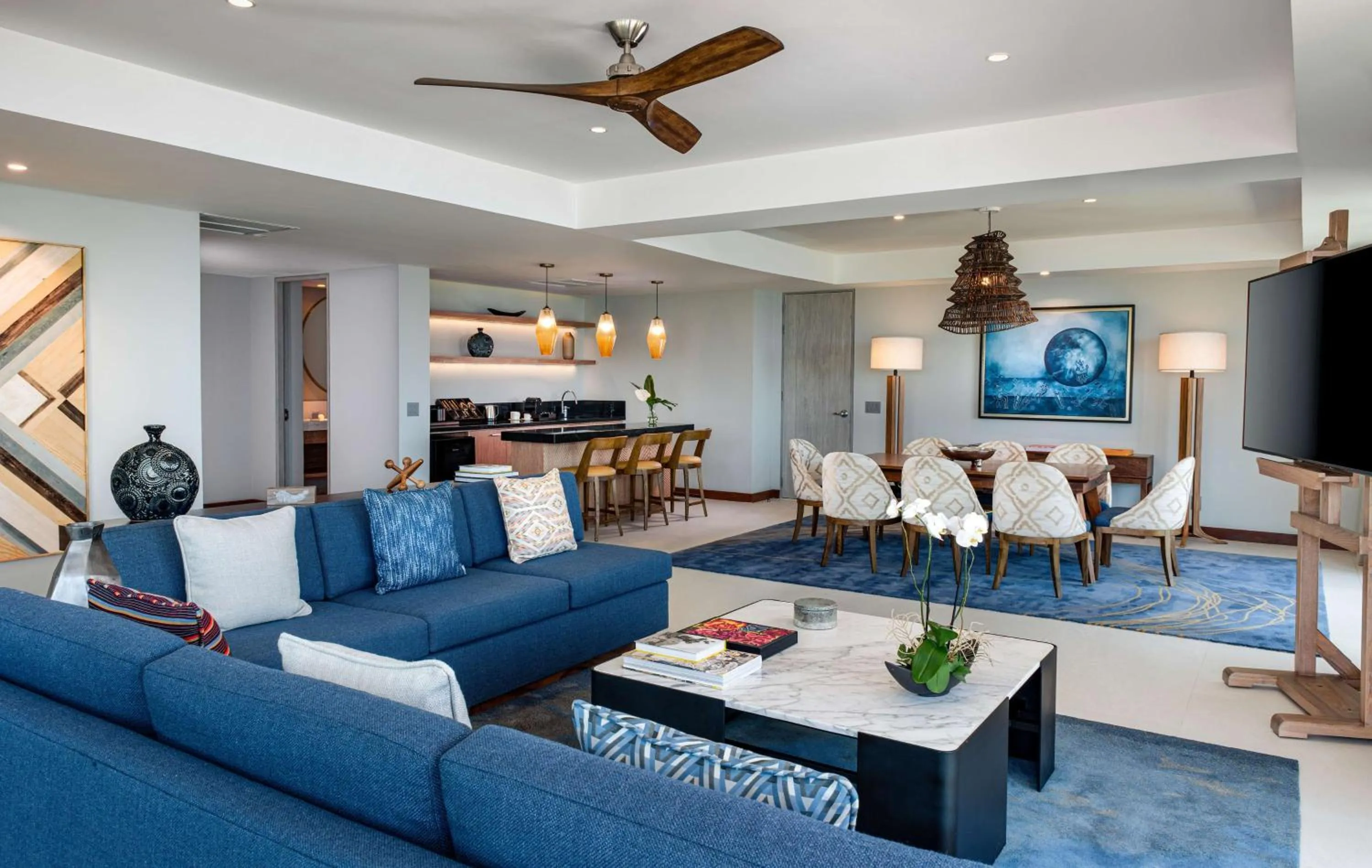 Living room in Conrad Punta de Mita