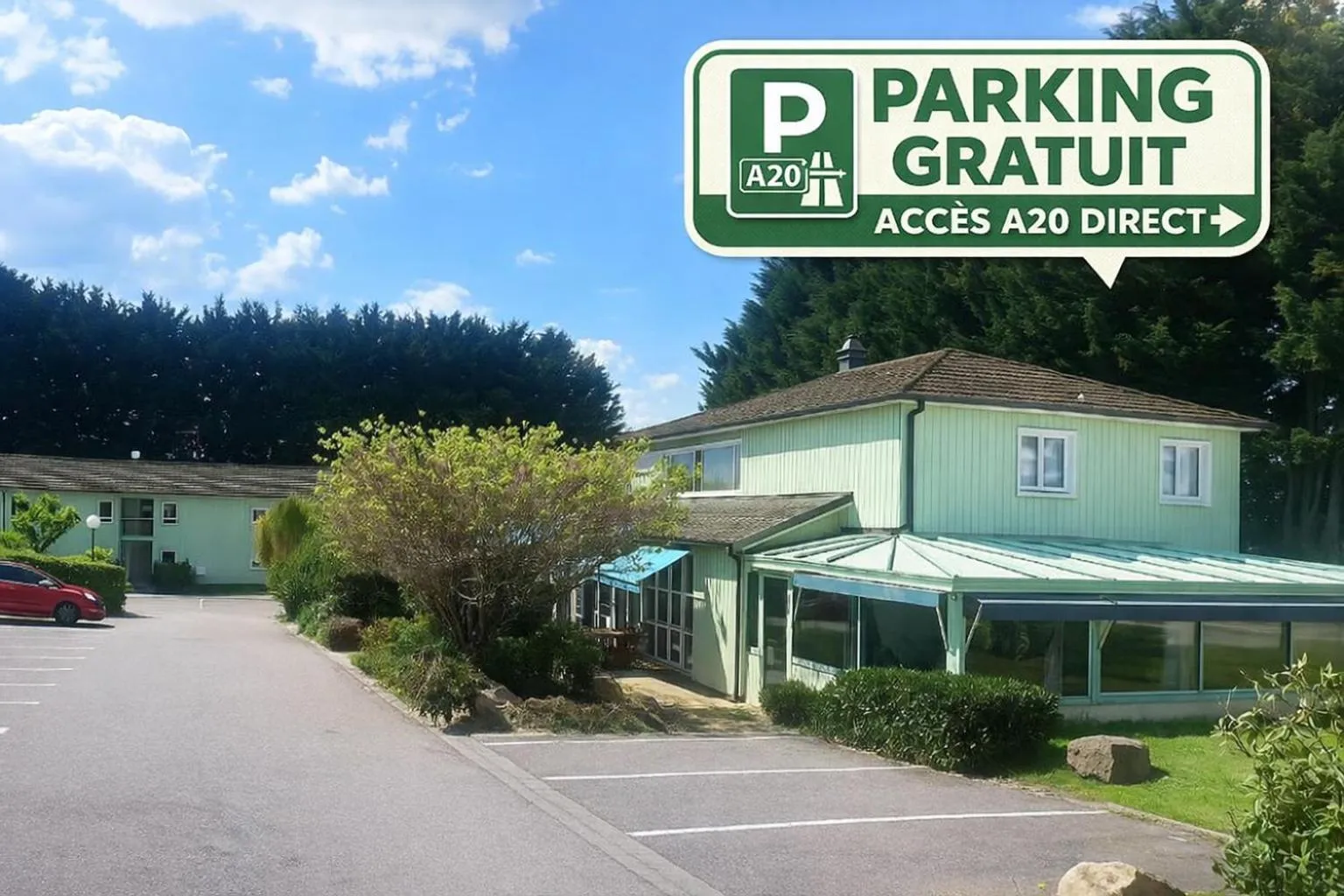 Patio in Brit Hôtel Essentiel Limoges Nord Calme, Parking gratuit, accès rapide A20