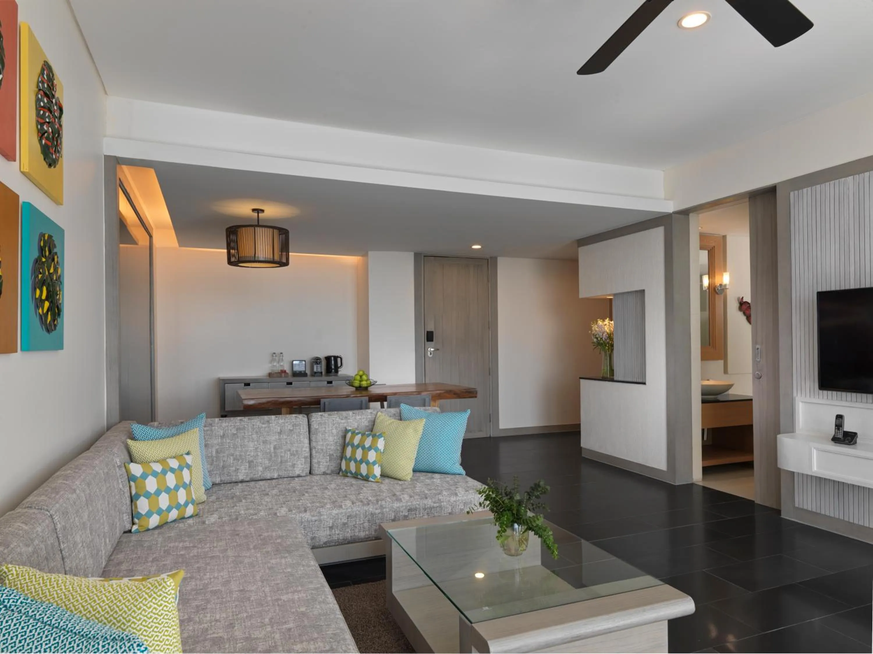 Living room in Avani Plus Mai Khao Phuket Suites