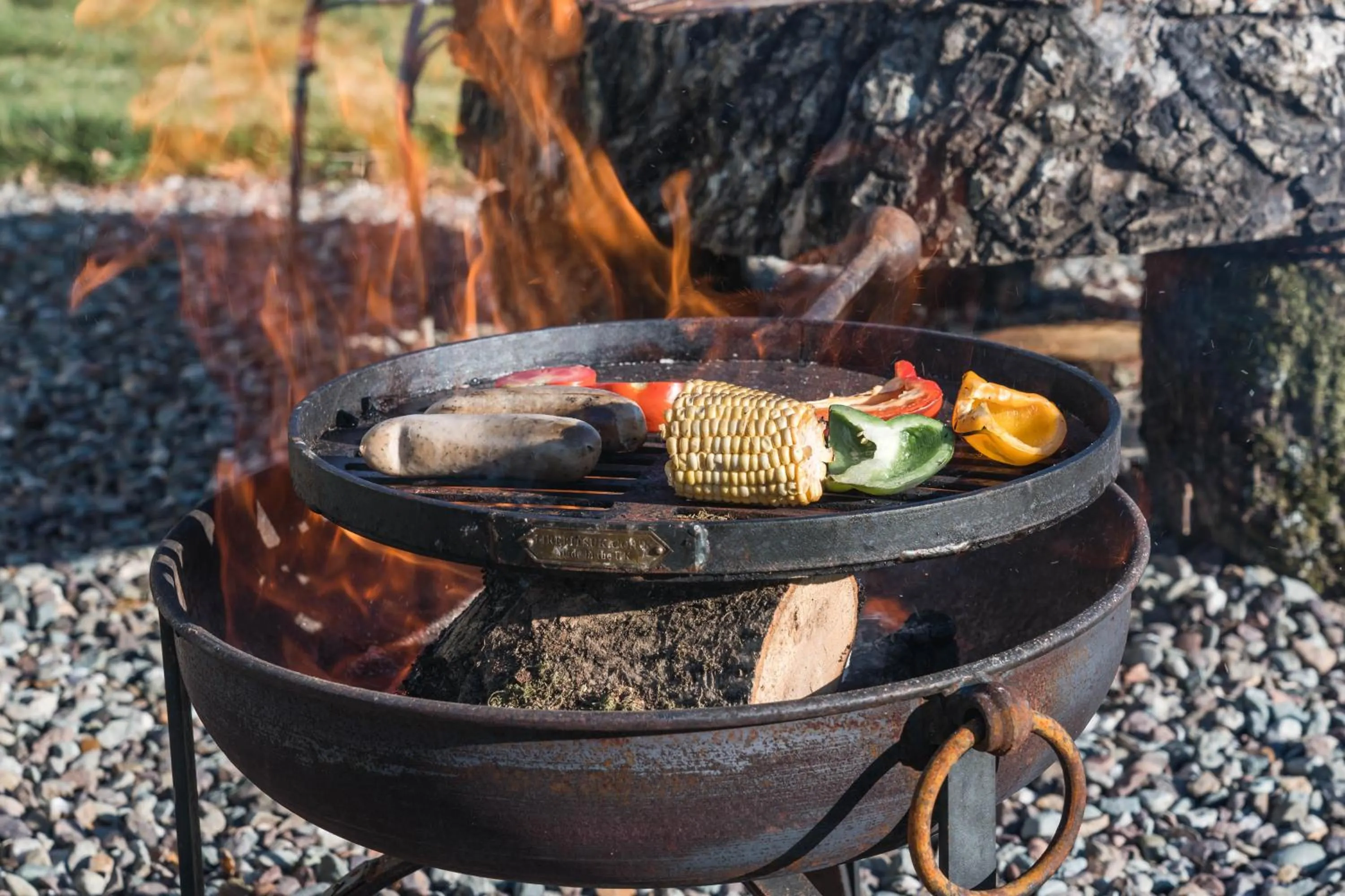 Patio in Dunroamin Lodges