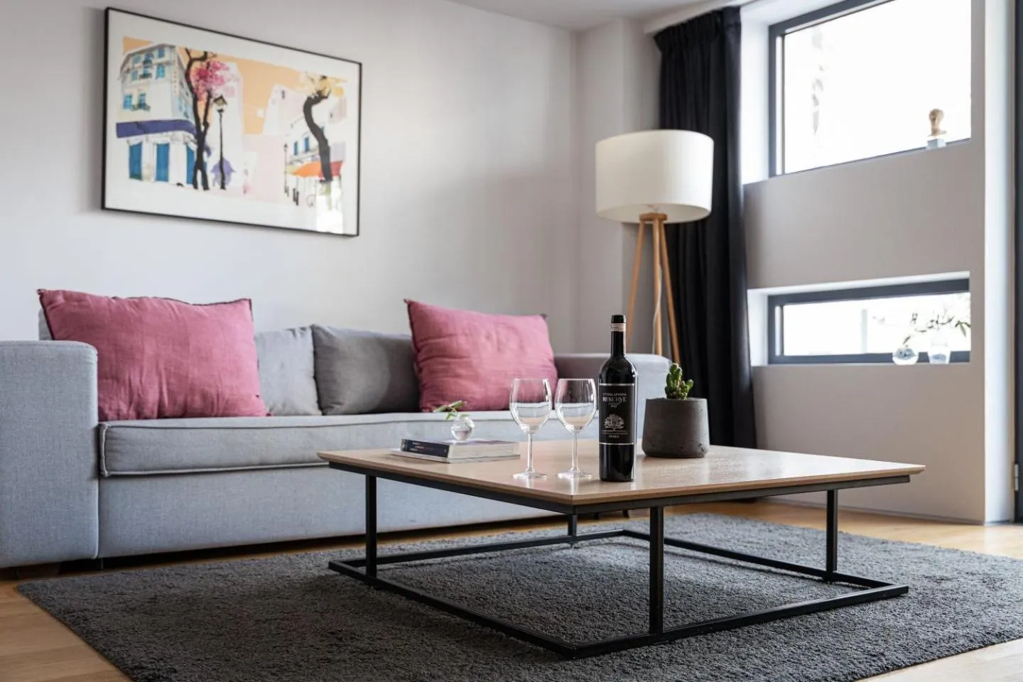 Living room in Urban Stripes Athens