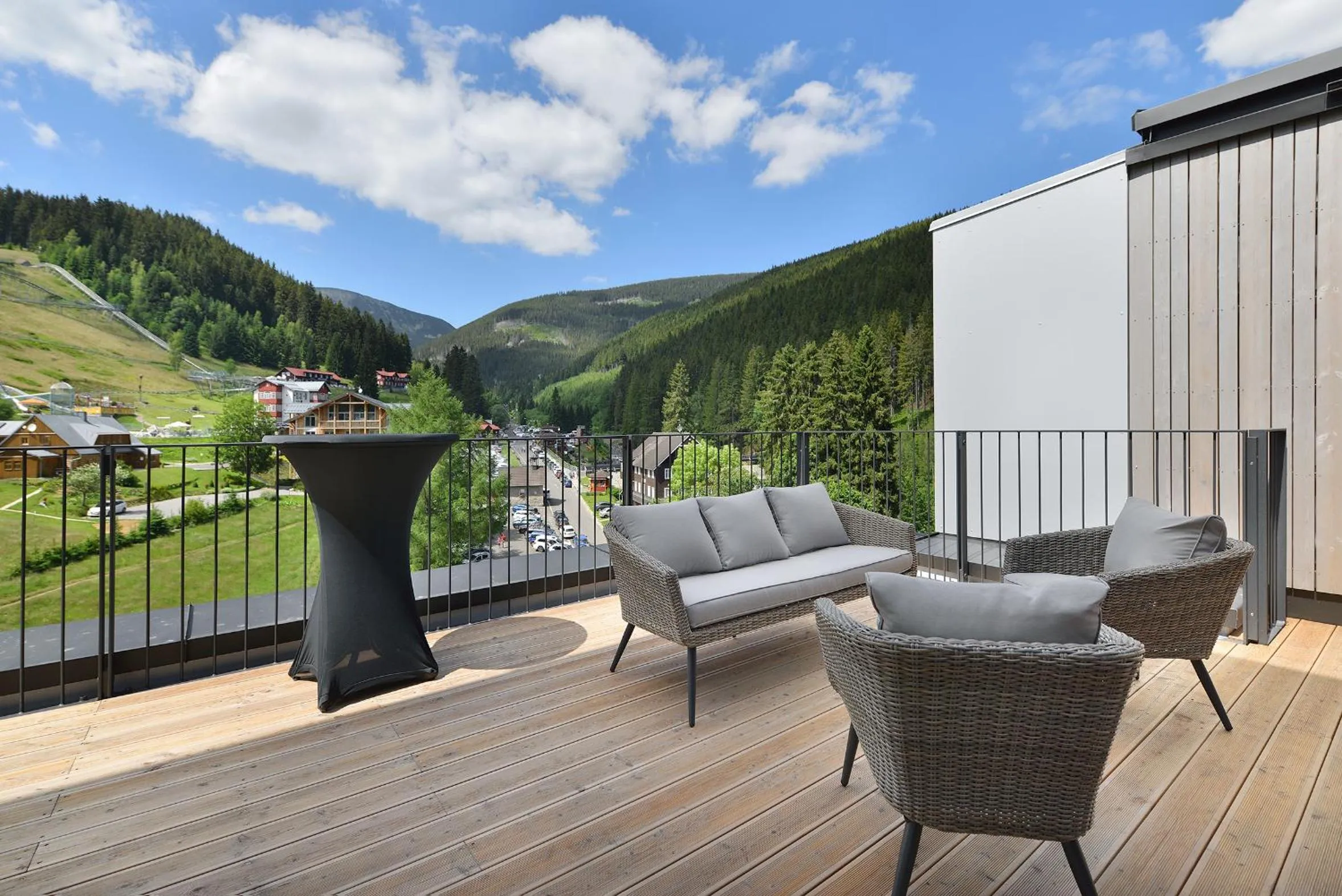 Patio in Grand Hotel Hradec