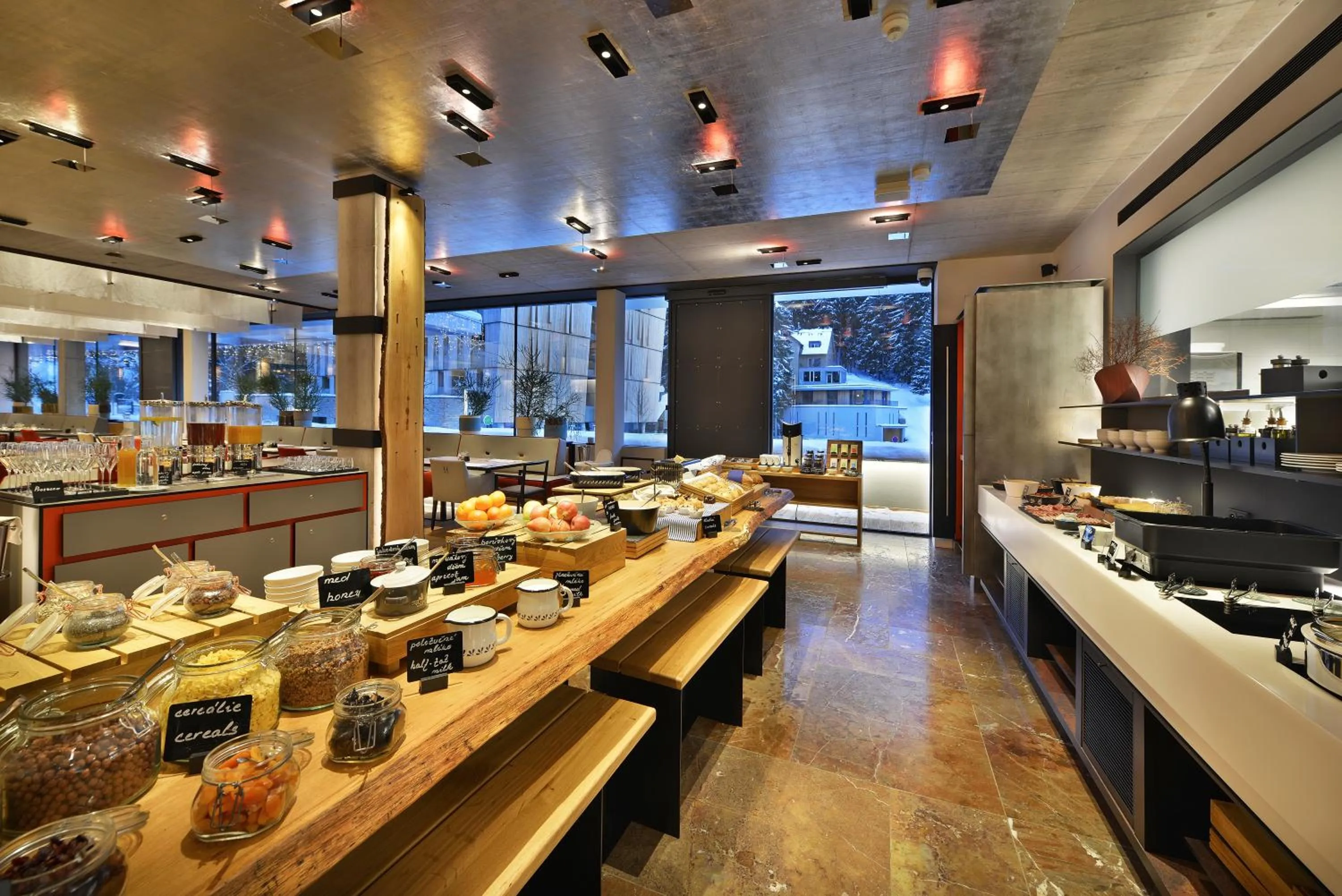 Buffet breakfast in Grand Hotel Hradec