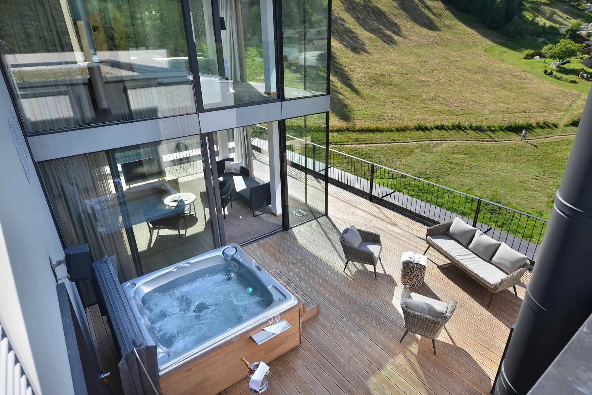 Patio in Grand Hotel Hradec