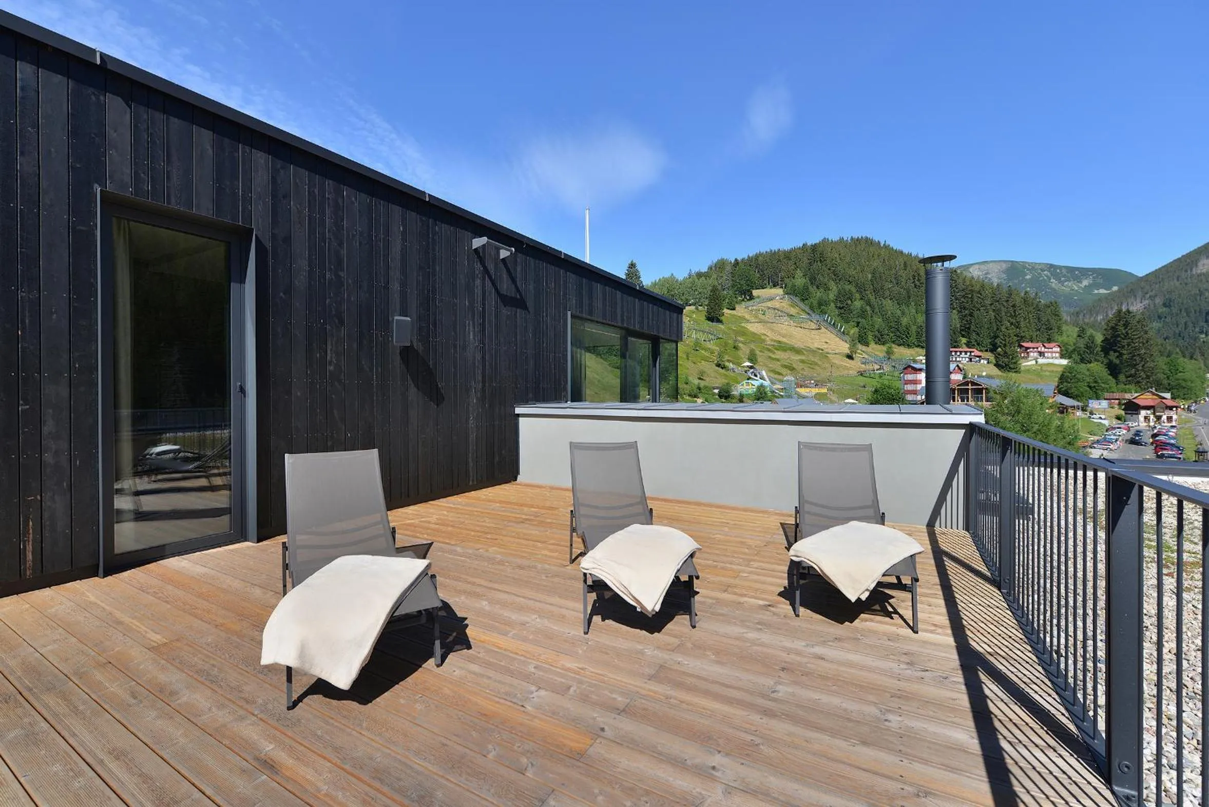 Patio in Grand Hotel Hradec