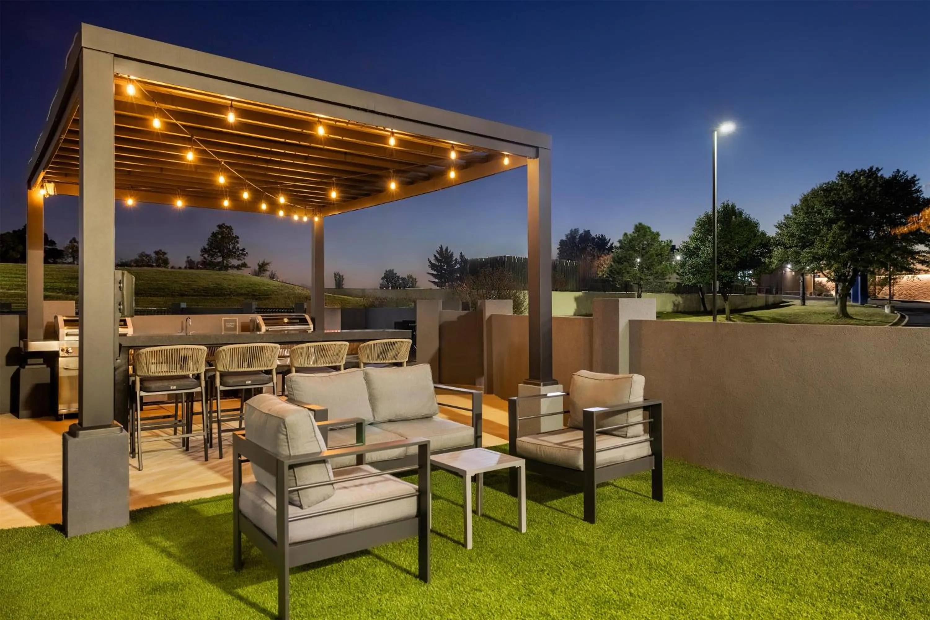 Patio in Homewood Suites by Hilton Tulsa South Medical District