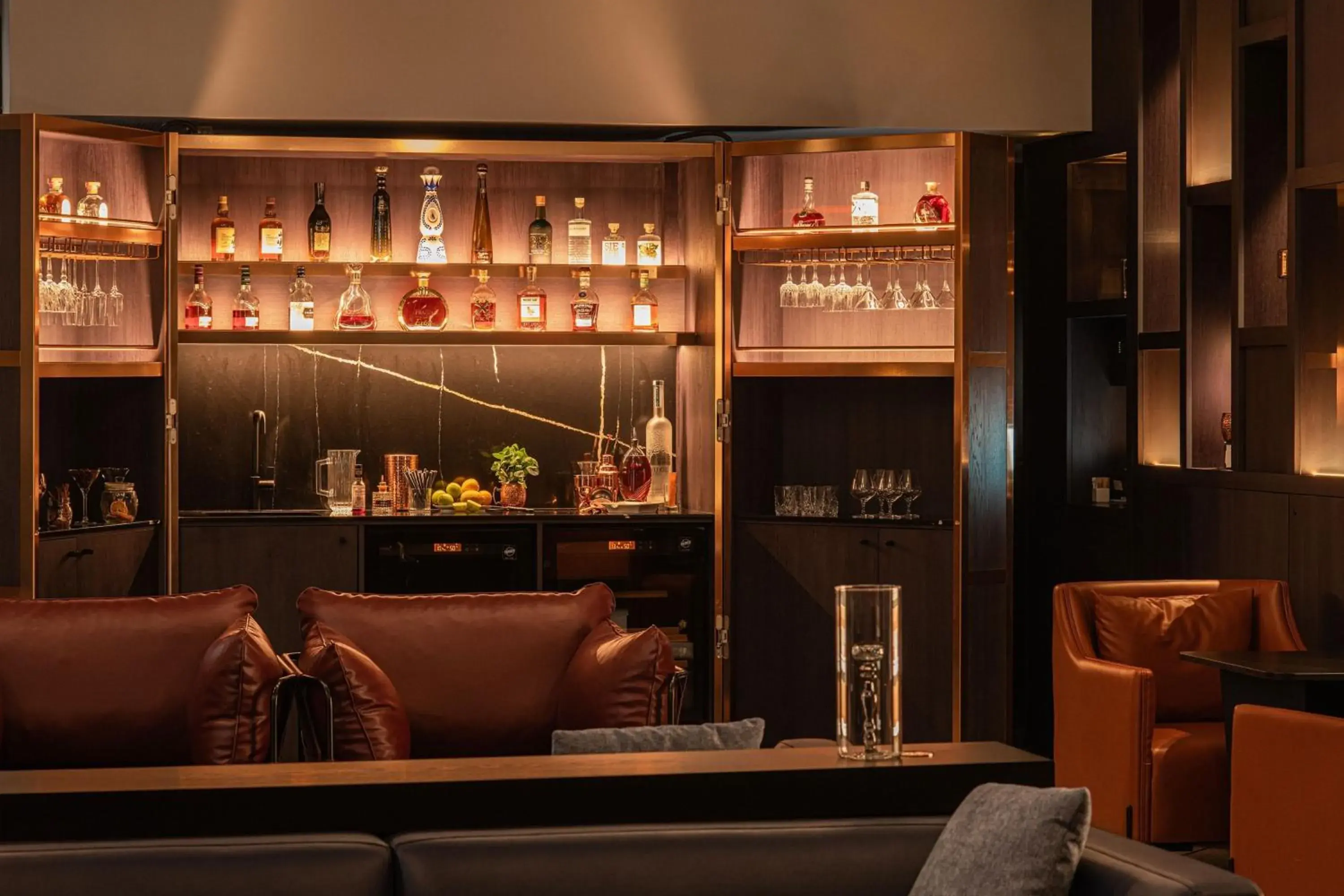 Lounge or bar in Frankfurt Airport Marriott Hotel