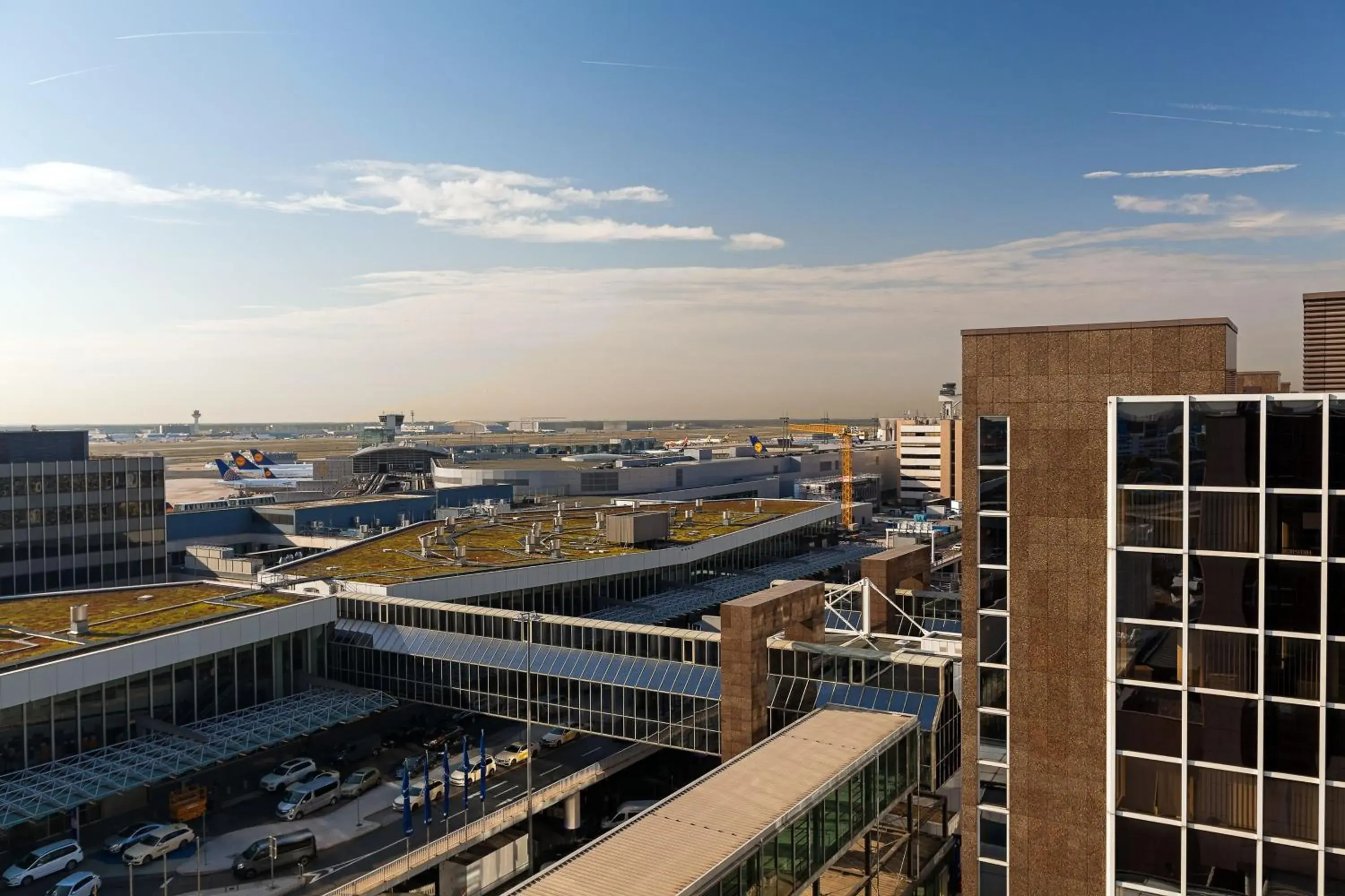 Property building in Frankfurt Airport Marriott Hotel