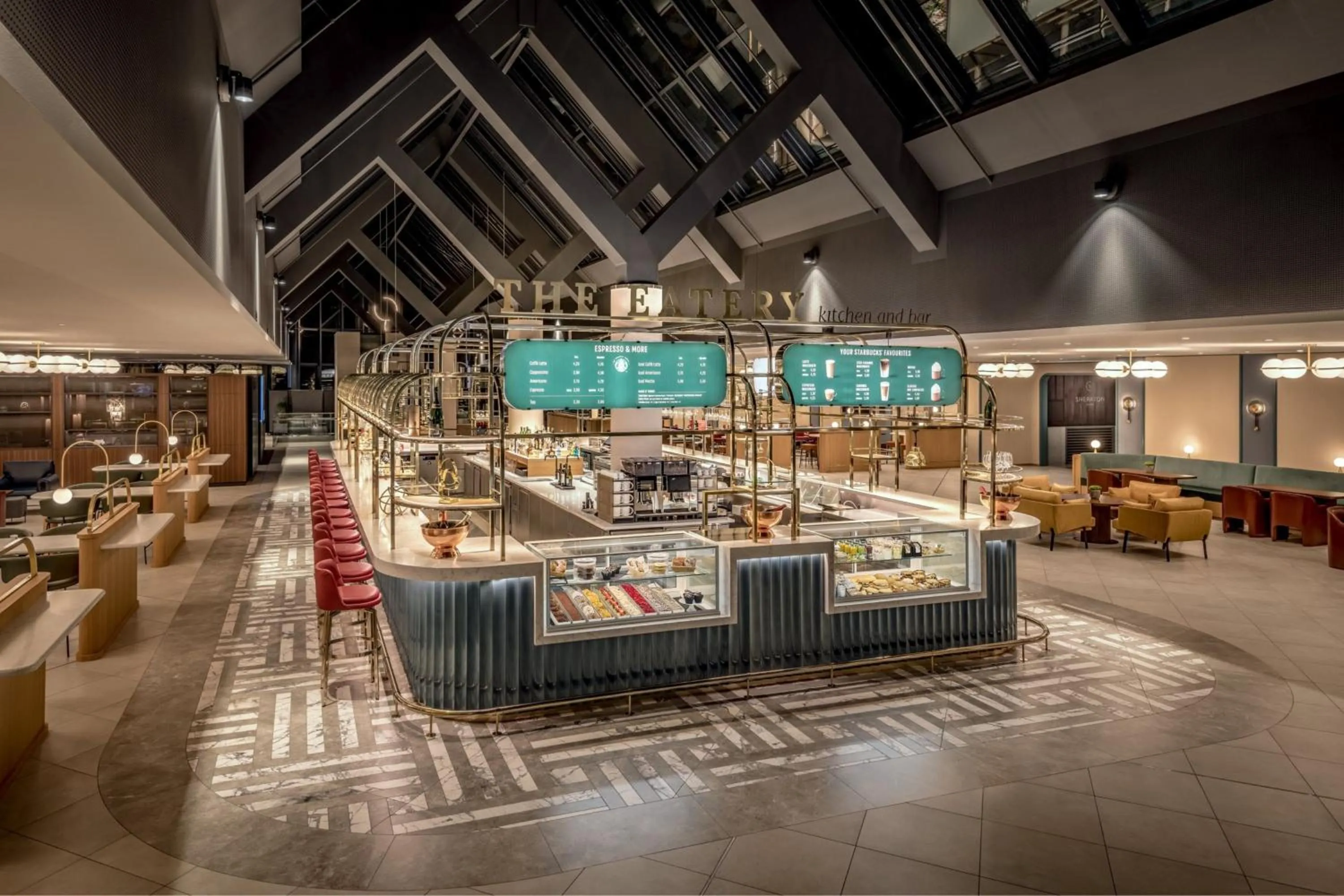 Lounge or bar in Frankfurt Airport Marriott Hotel