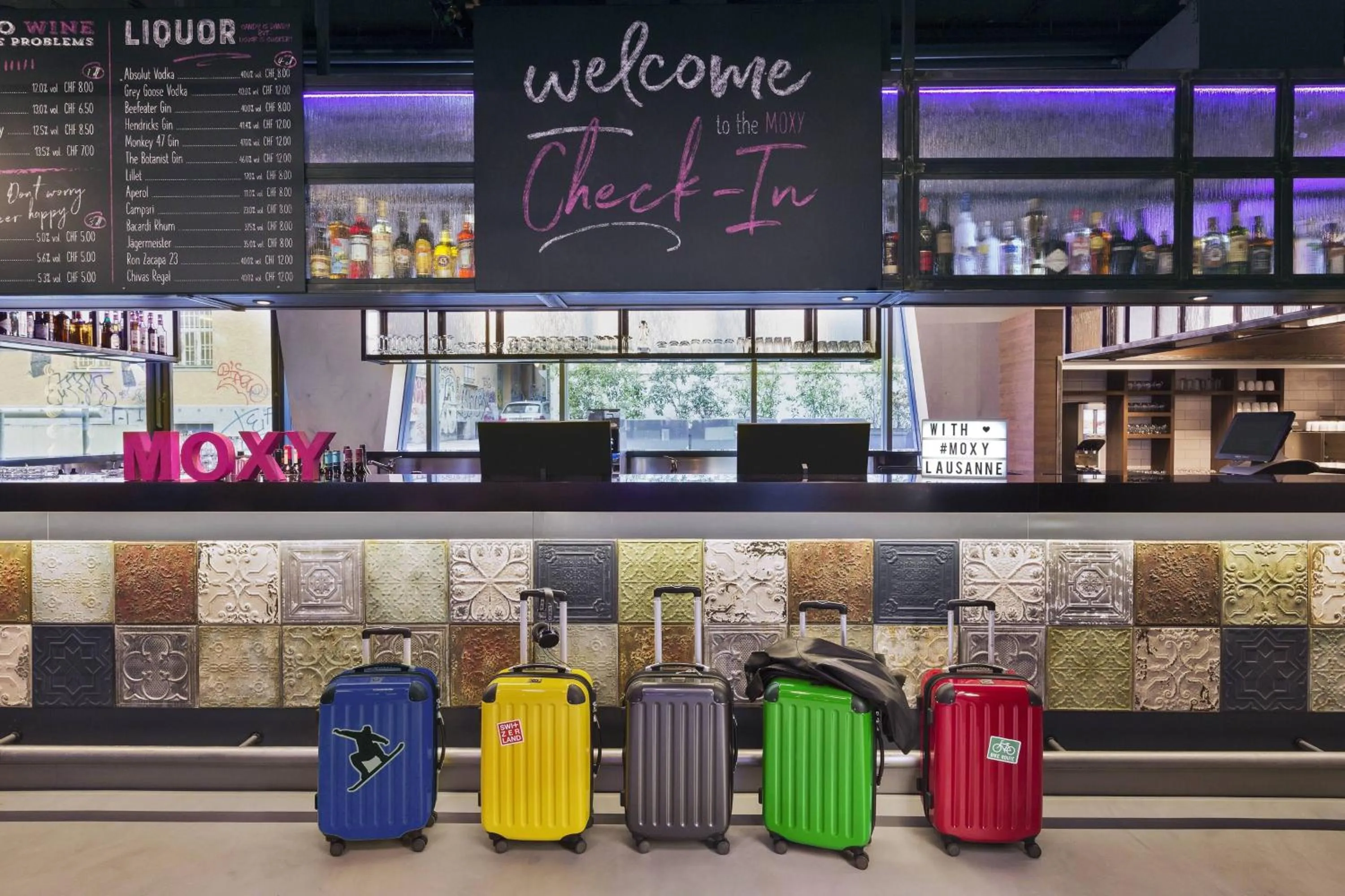 Lobby or reception in Moxy Lausanne City