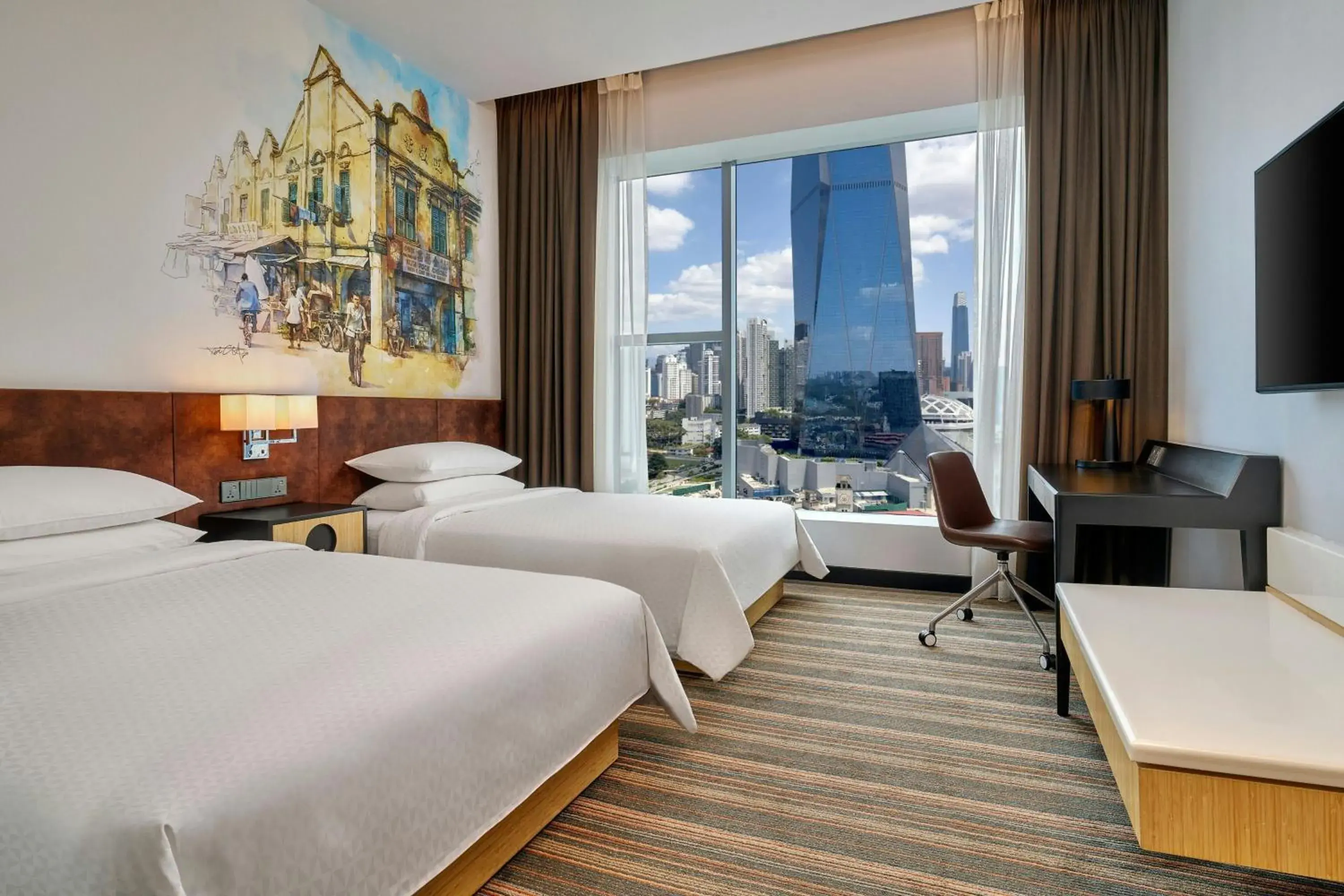Deluxe Twin Room in Four Points by Sheraton Kuala Lumpur, Chinatown Deluxe Twin Room in Four Points by Sheraton Kuala Lumpur, Chinatown