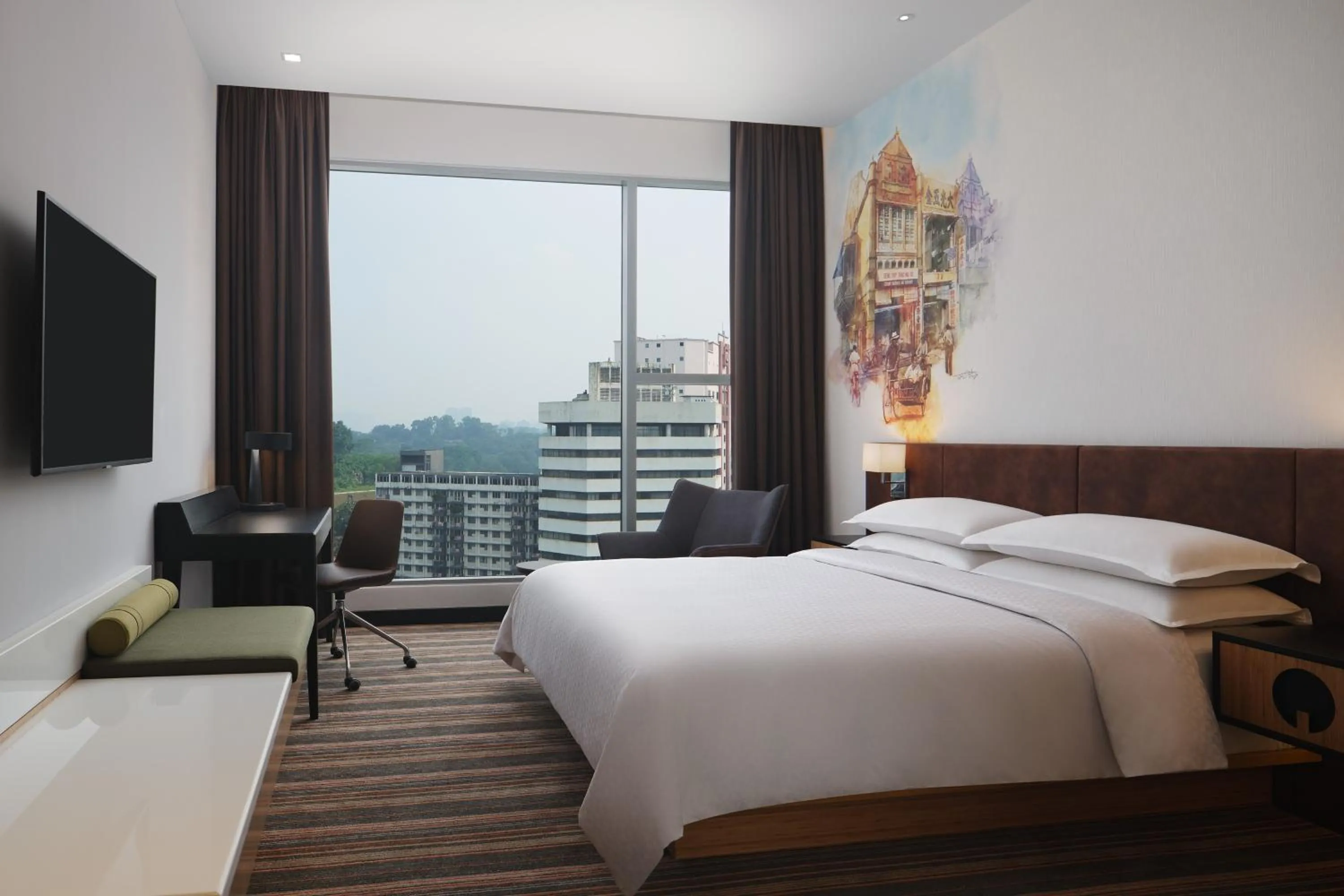 Photo of the whole room, Bed in Four Points by Sheraton Kuala Lumpur, Chinatown