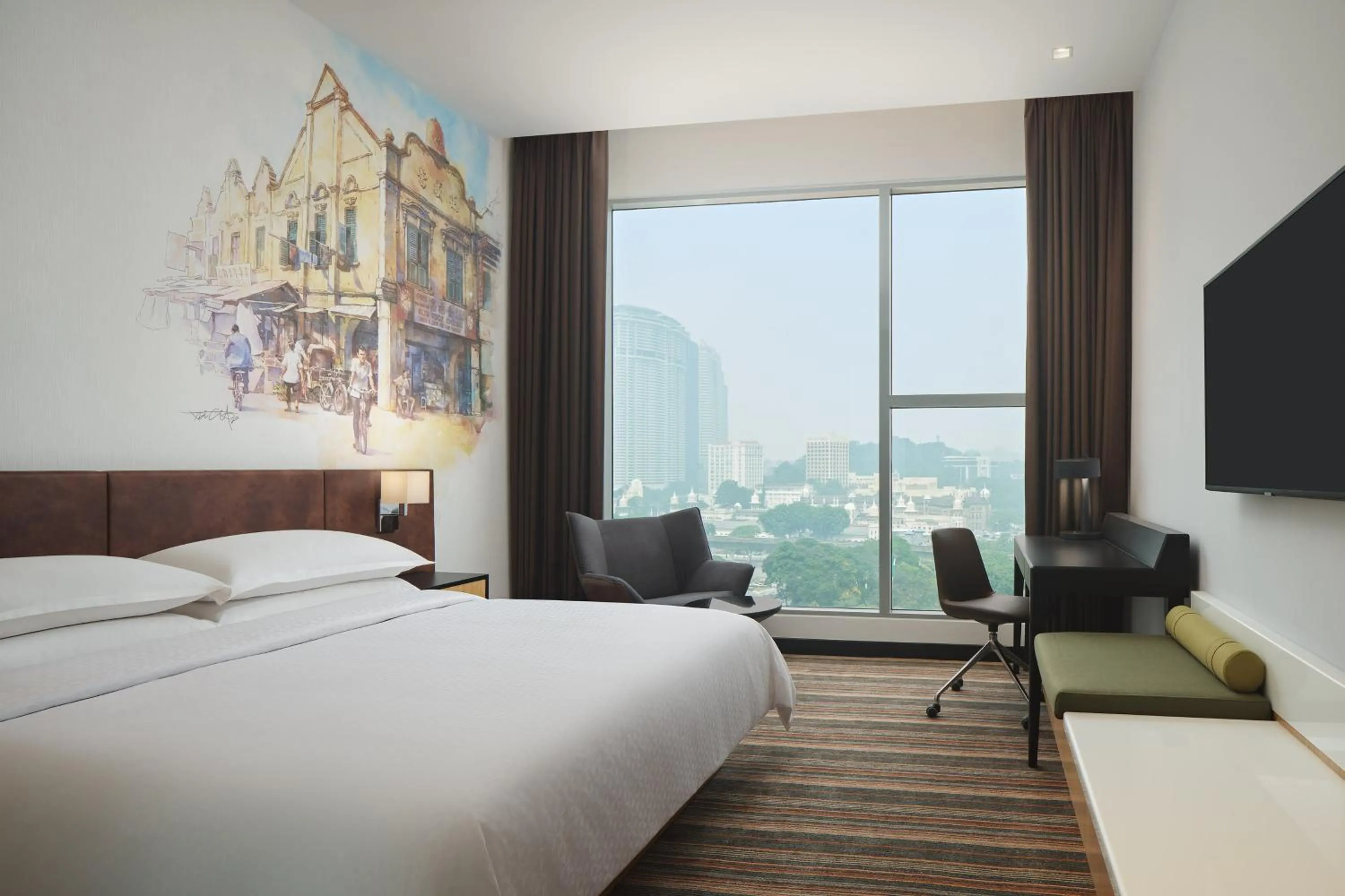 Photo of the whole room, Bed in Four Points by Sheraton Kuala Lumpur, Chinatown