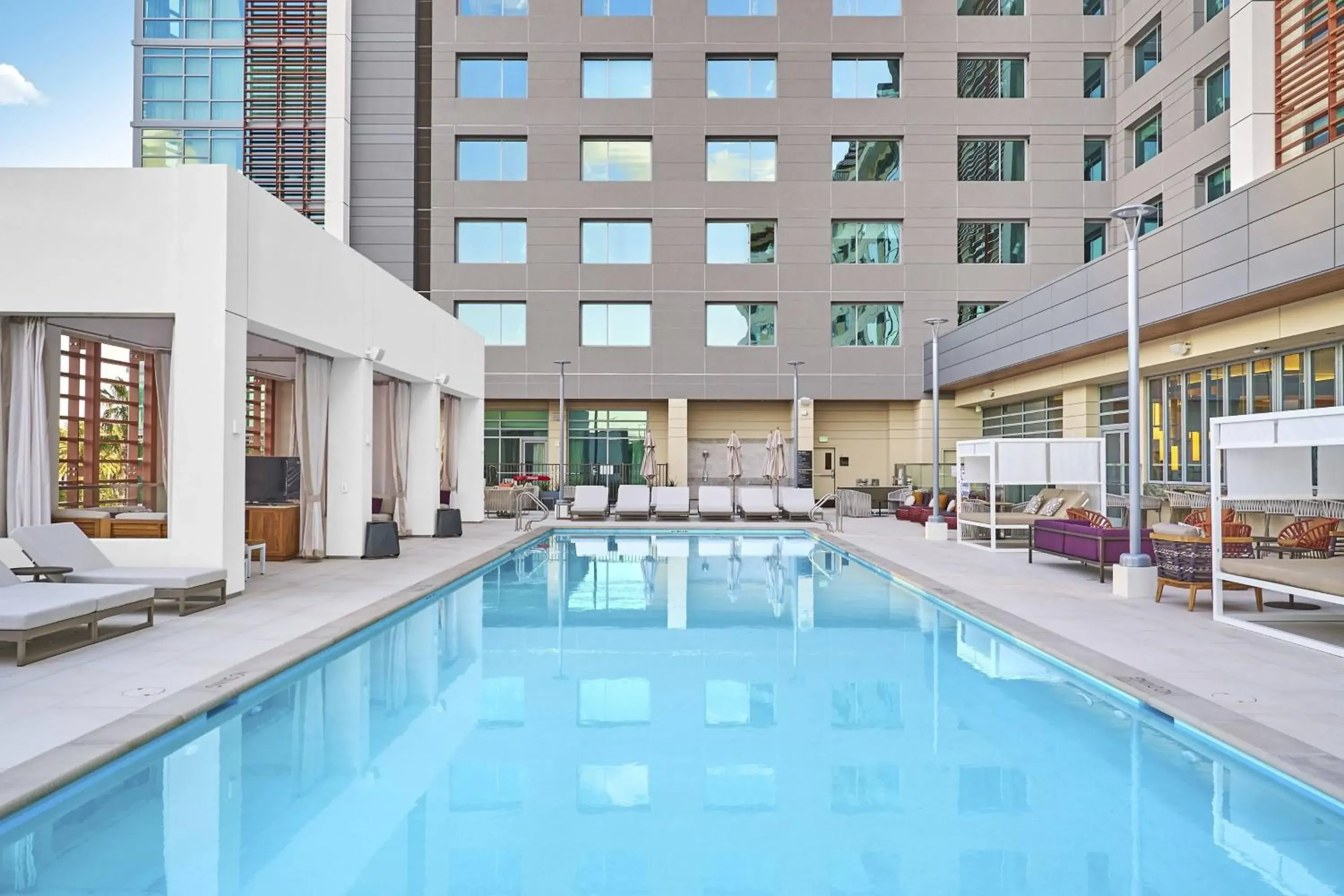 Deluxe Queen Room with Two Queen Beds and Pool View in JW Marriott, Anaheim Resort Deluxe Queen Room with Two Queen Beds and Pool View in JW Marriott, Anaheim Resort