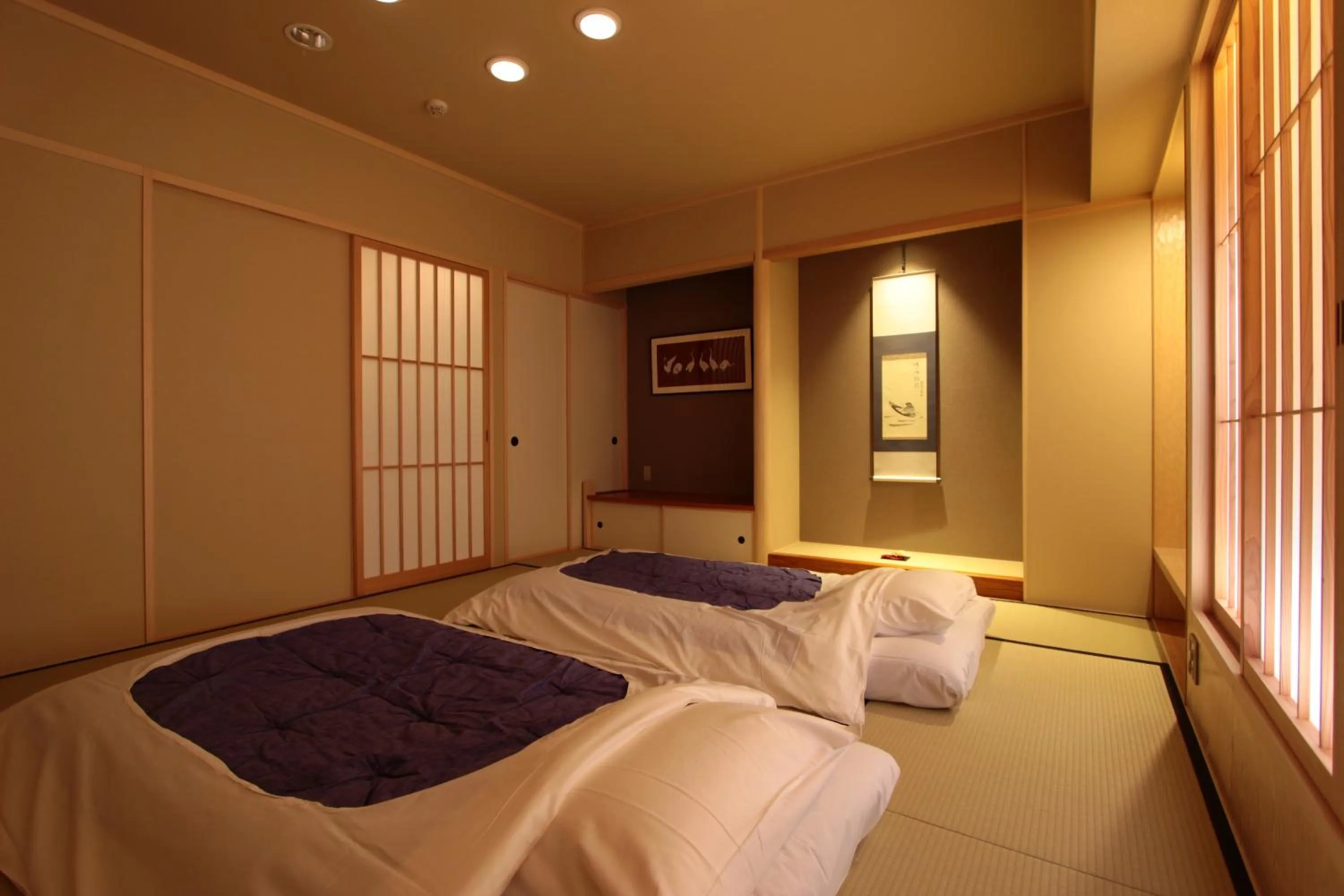 Bedroom, Bed in Nishiyama Ryokan - Established in 1953