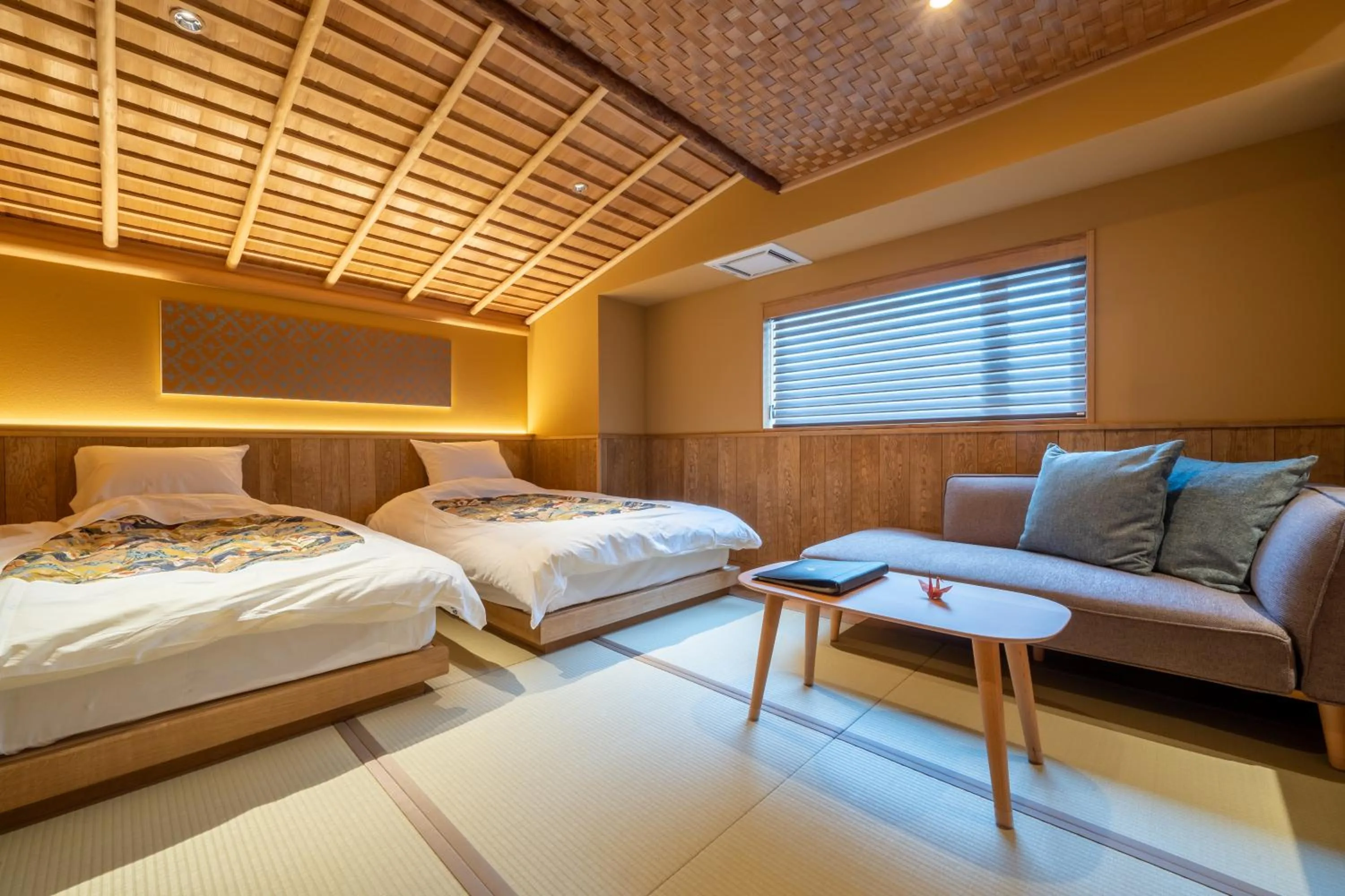 Photo of the whole room, Bed in Nishiyama Ryokan - Established in 1953