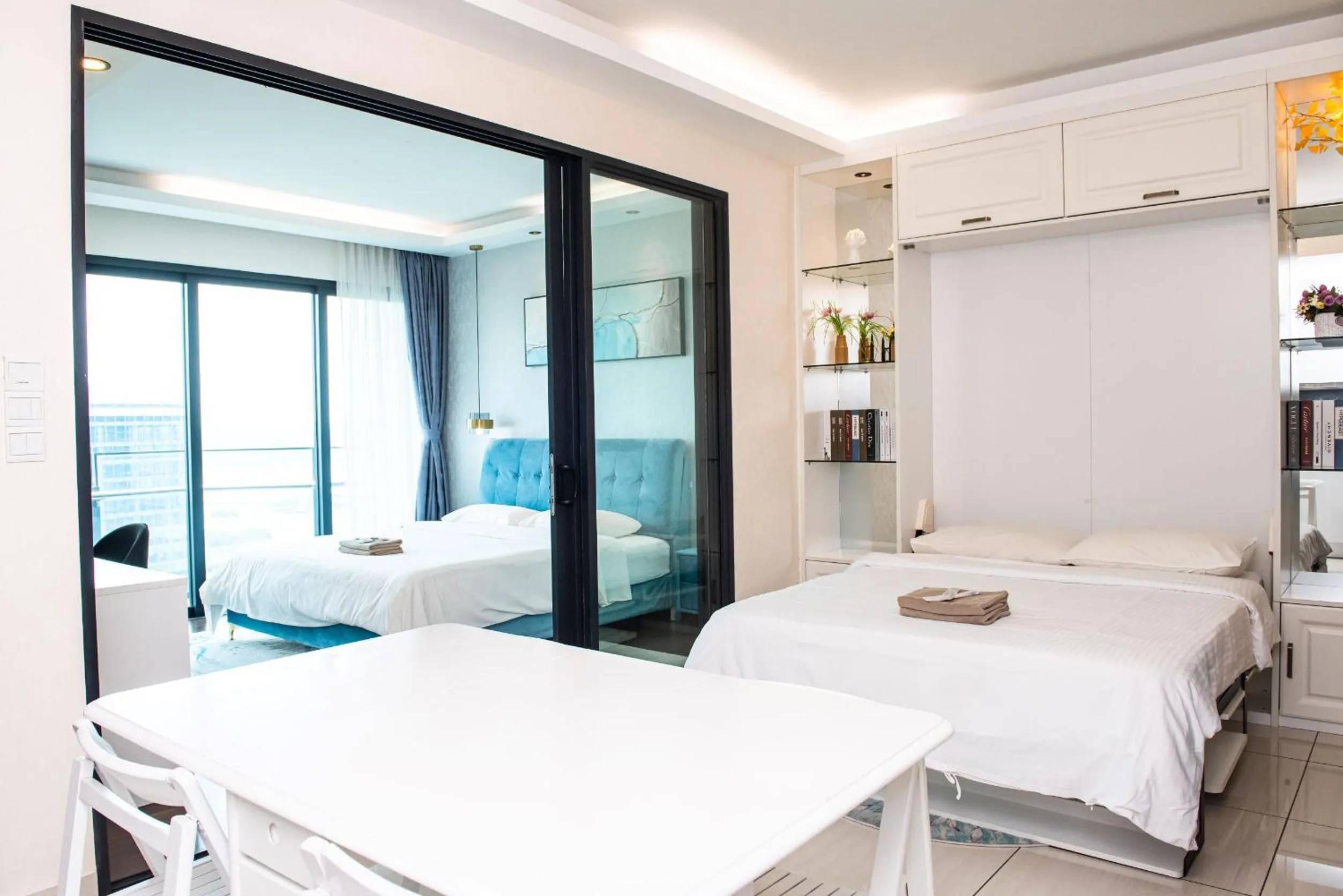 Photo of the whole room, Bed in Stay @ Almas Puteri Harbour