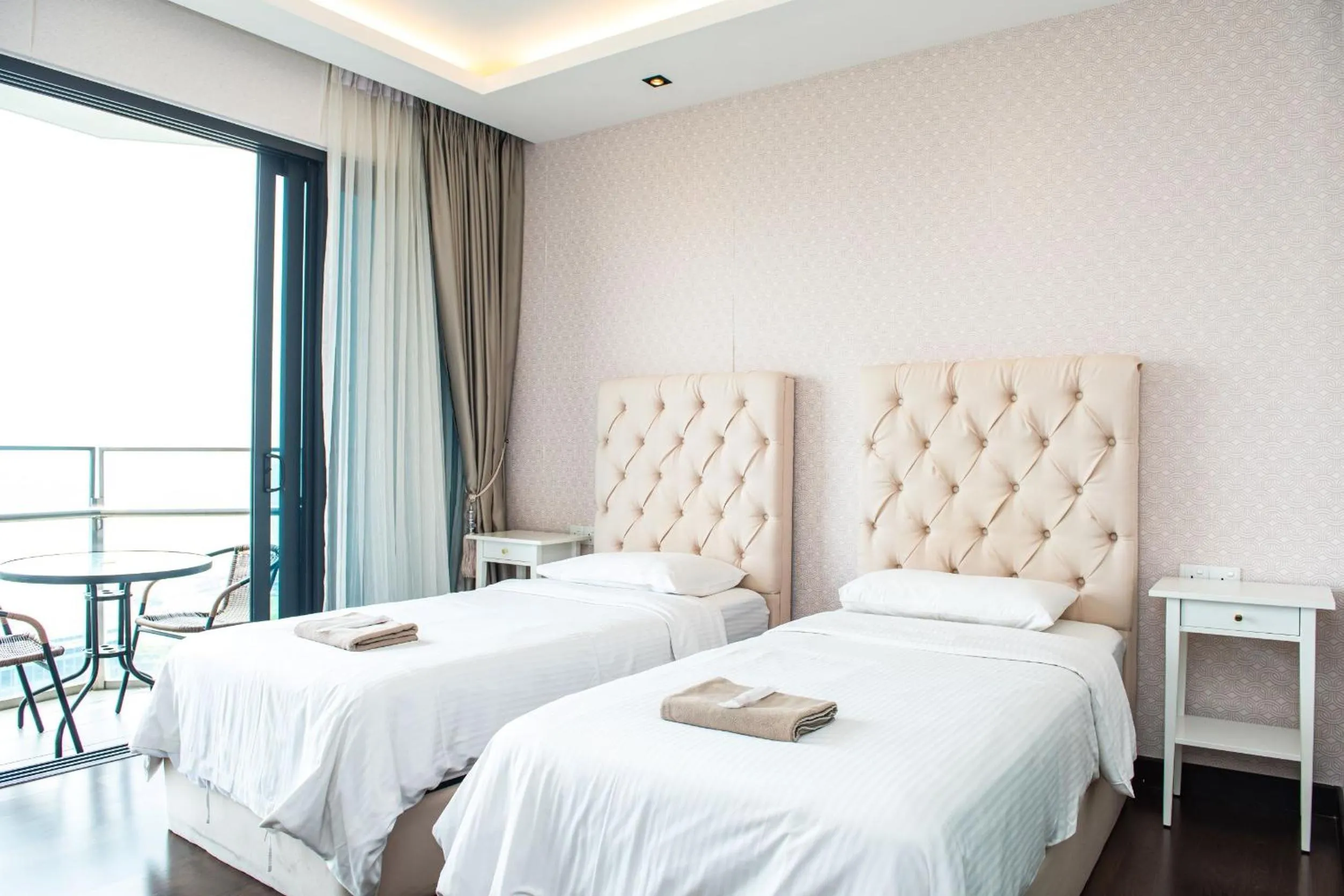 Photo of the whole room, Bed in Stay @ Almas Puteri Harbour