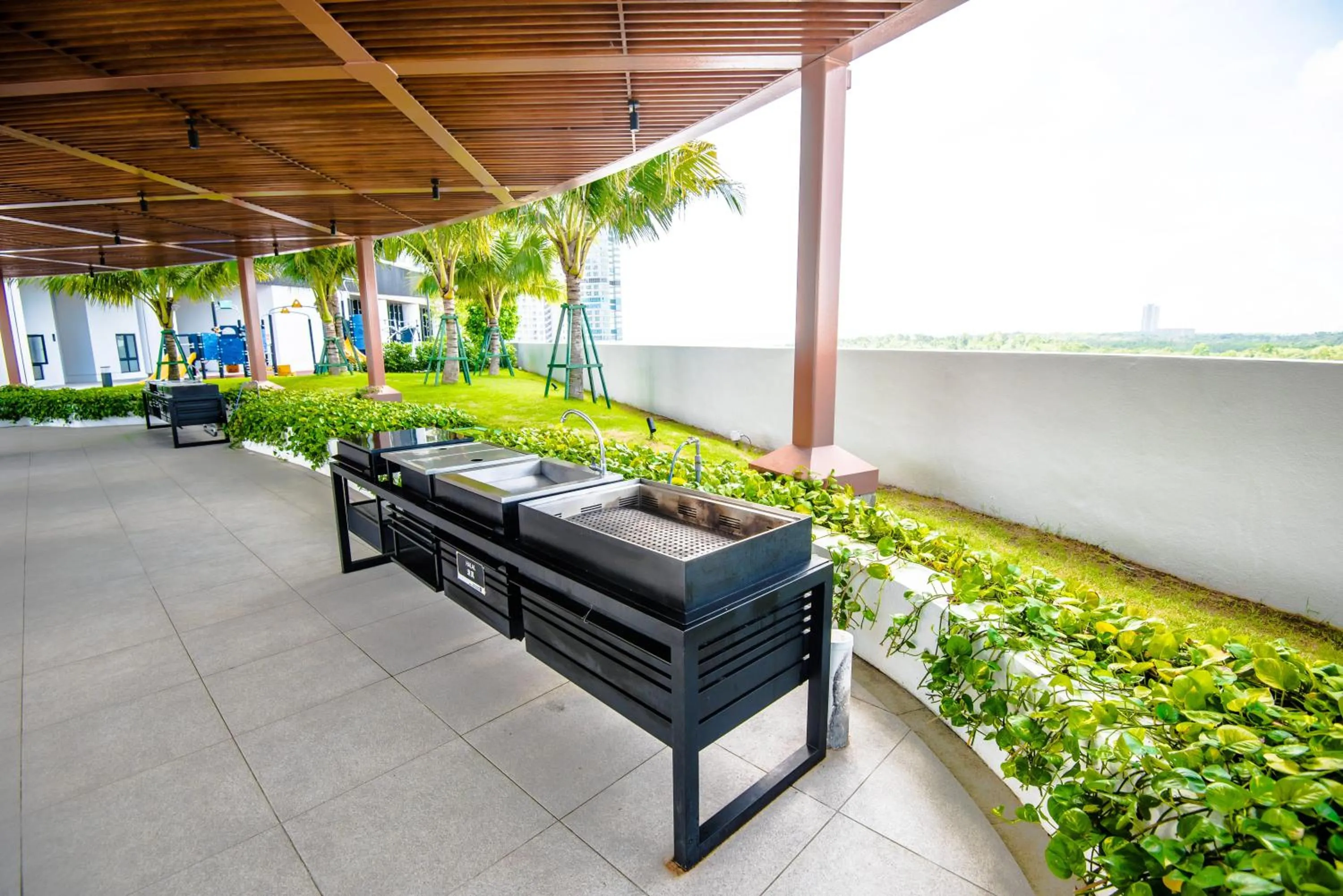 BBQ facilities in Stay @ Almas Puteri Harbour