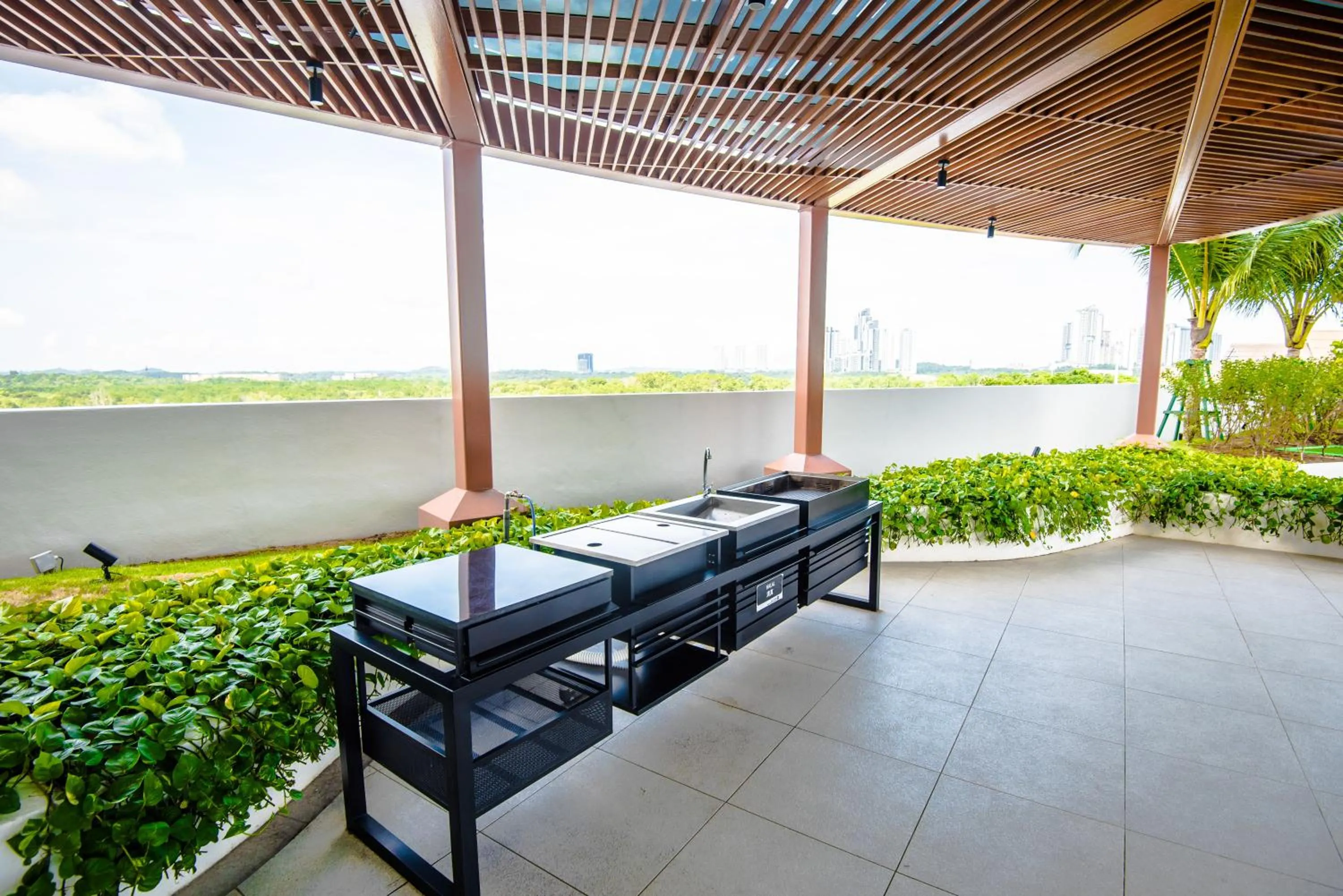 BBQ facilities in Stay @ Almas Puteri Harbour