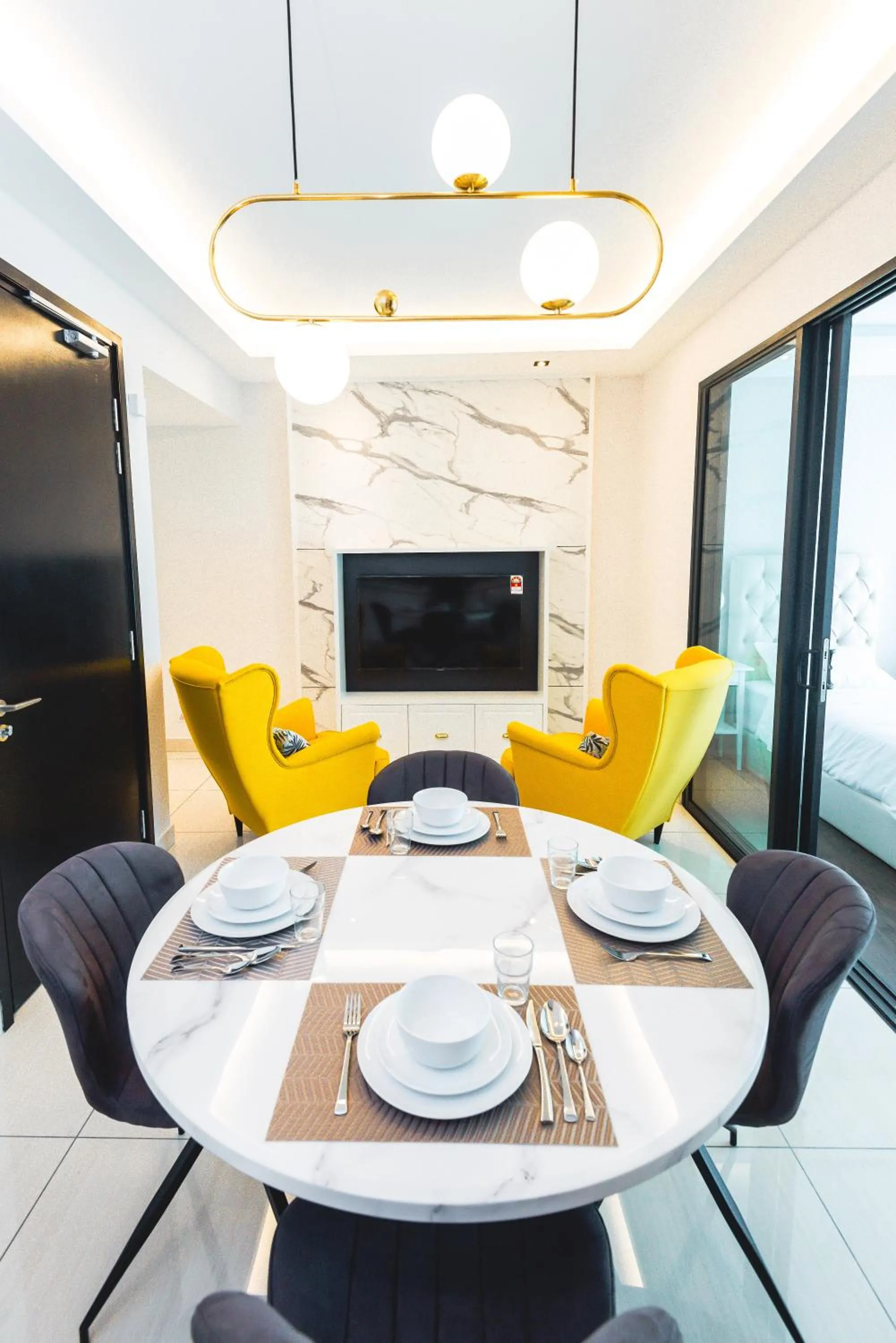 Dining area in Stay @ Almas Puteri Harbour